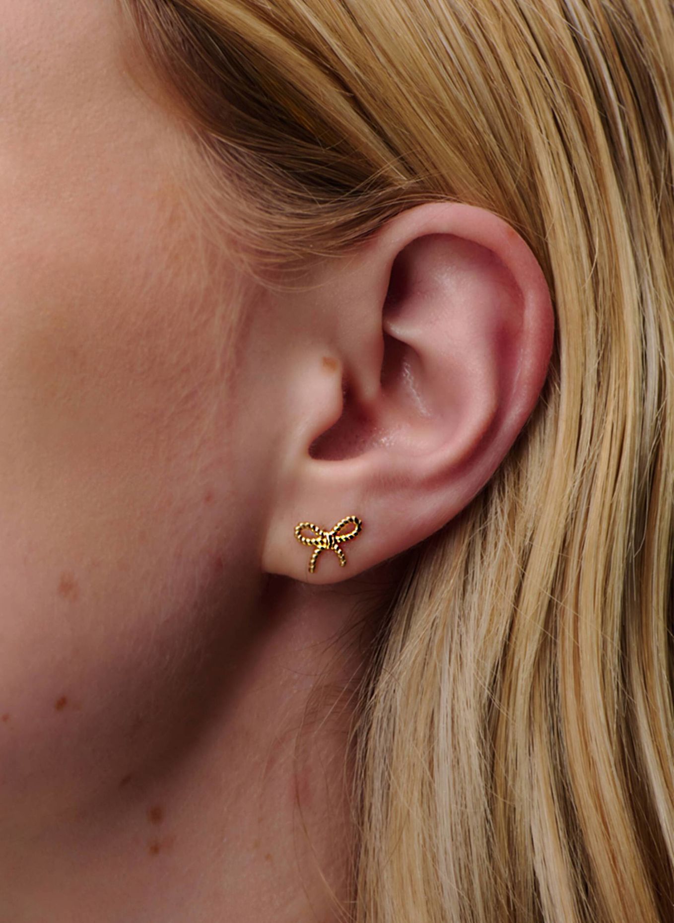 OHH LUILU Ohrstecker ETERNAL BOW by GLAMBOU: GOLD