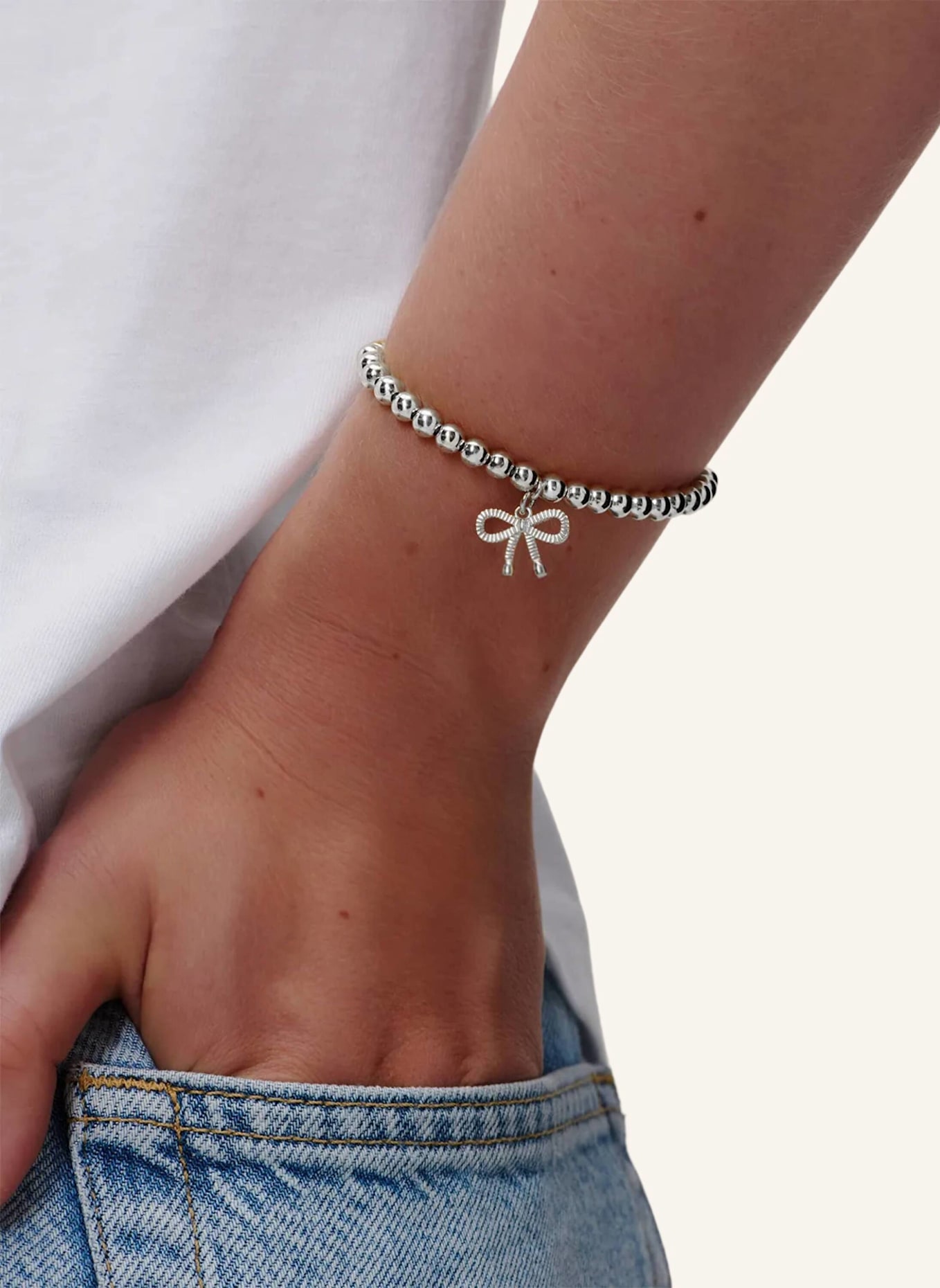 Pompidou Armbänder BOW by GLAMBOU: SILBER