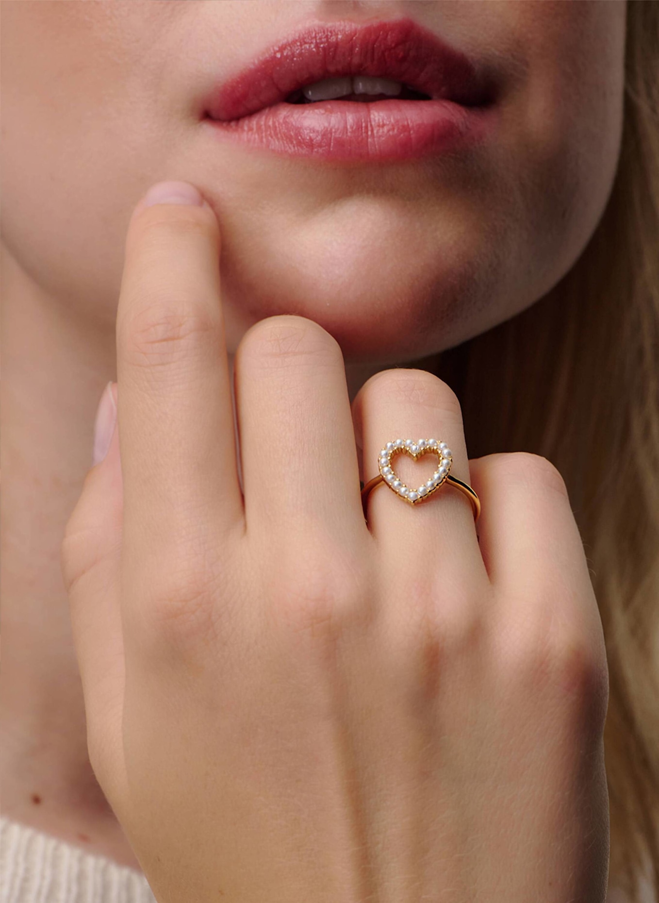 OHH LUILU Ringe ETERNAL HEART by GLAMBOU: GOLD