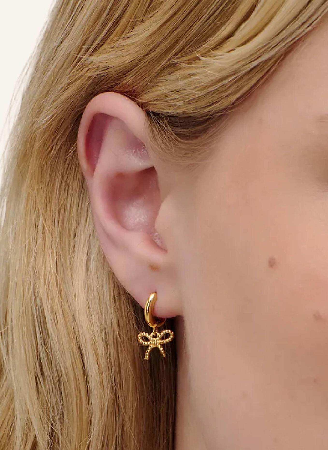 OHH LUILU Creolen ETERNAL BOW by GLAMBOU: GOLD