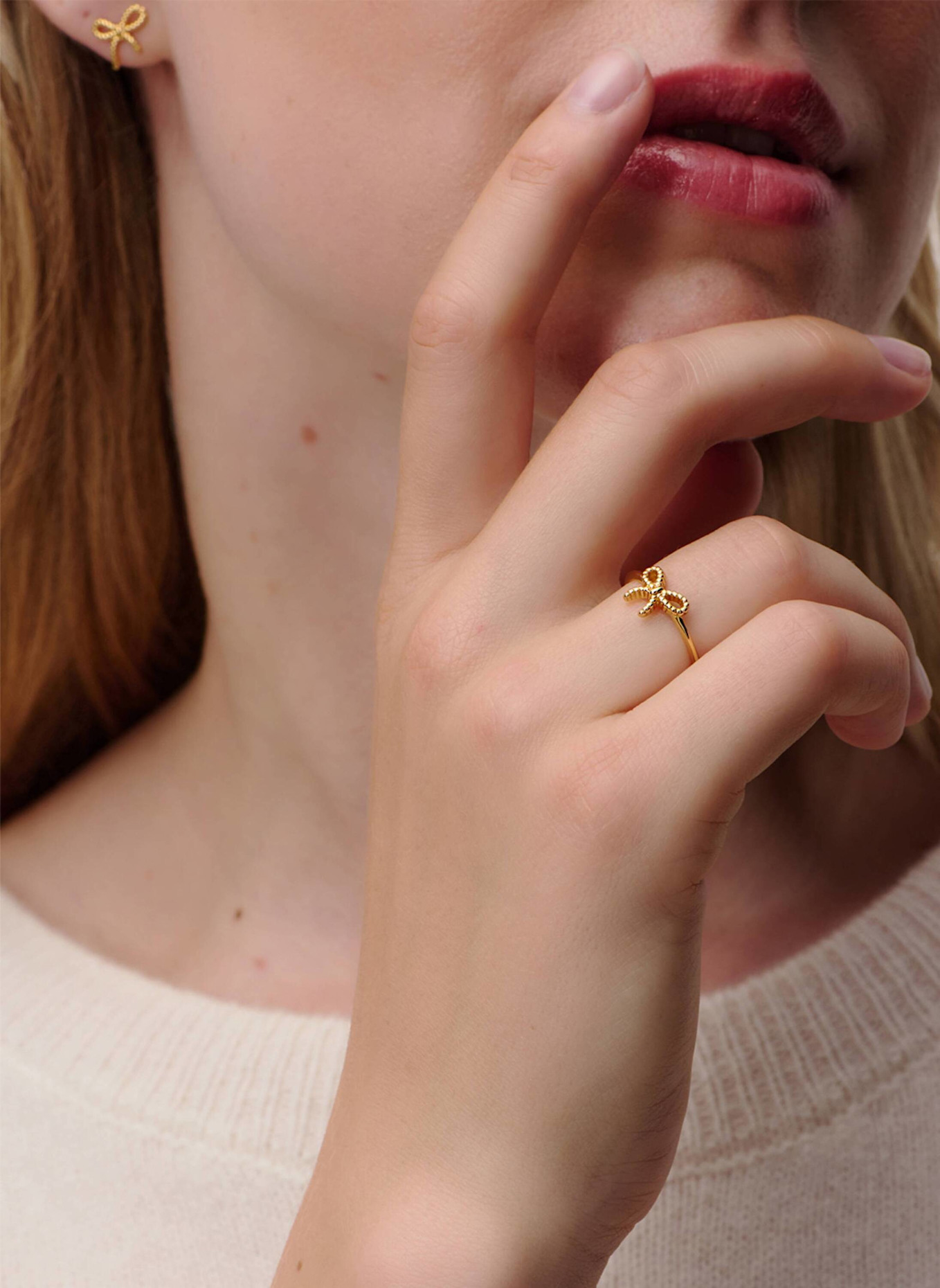 OHH LUILU Ringe ETERNAL BOW by GLAMBOU: GOLD