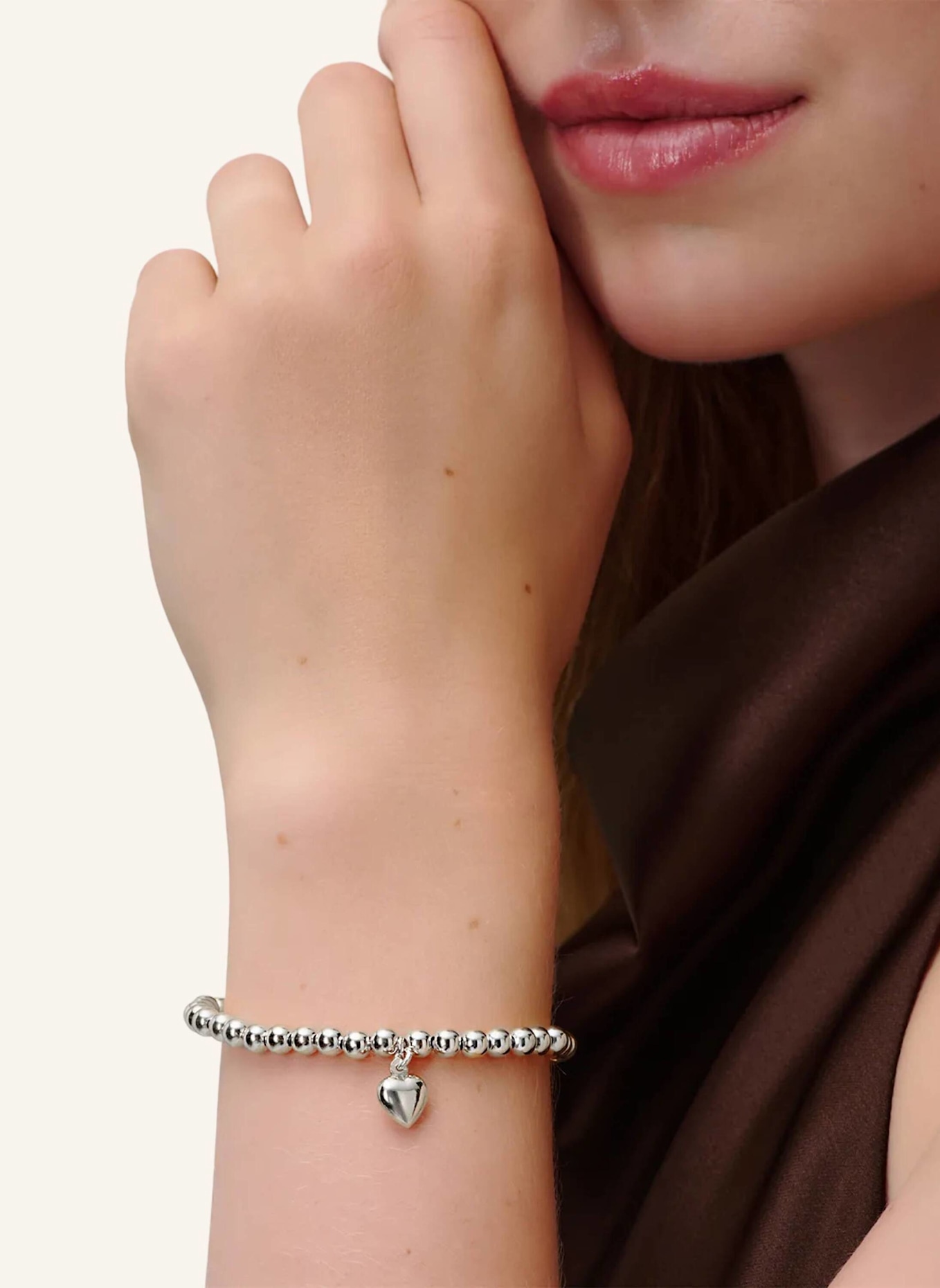 Pompidou Armbänder HEART by GLAMBOU: SILBER