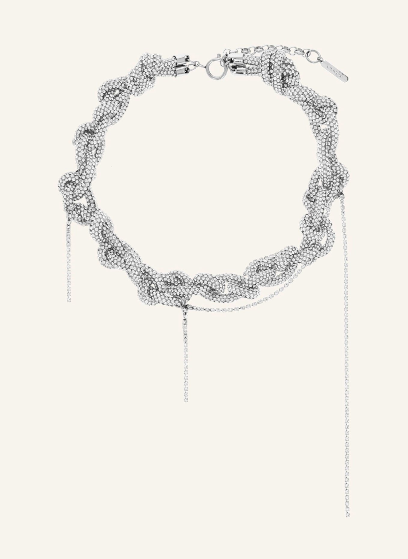 Justine Clenquet Halsketten CHRYSTA CHOKER by GLAMBOU: SILBER