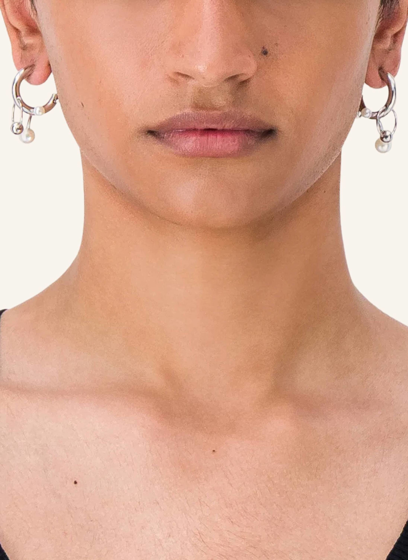 Justine Clenquet Creolen CHASE EARRINGS by GLAMBOU: SILBER
