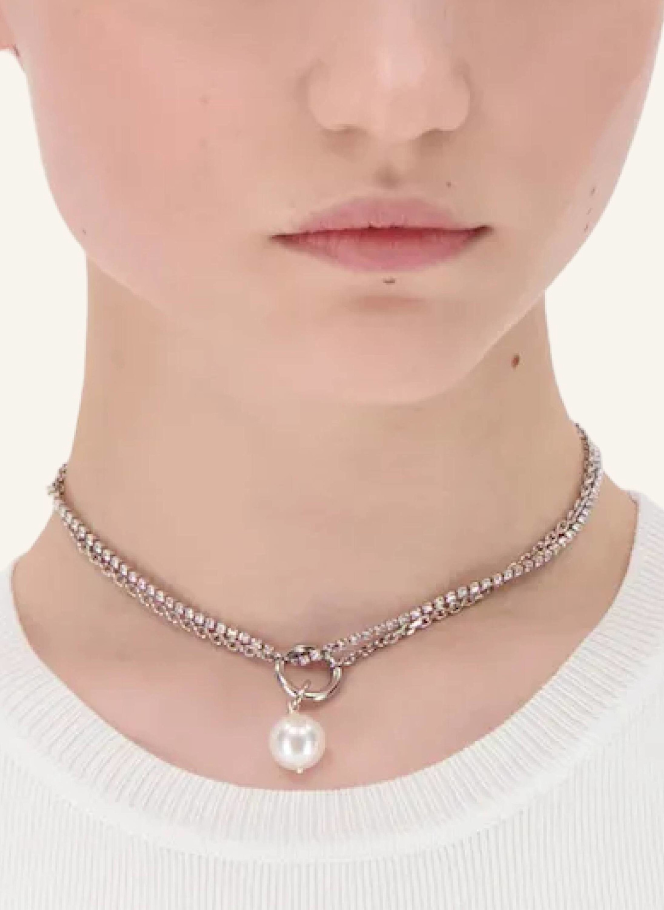 Justine Clenquet Halsschmuck ROMY CHOKER by GLAMBOU: SILBER