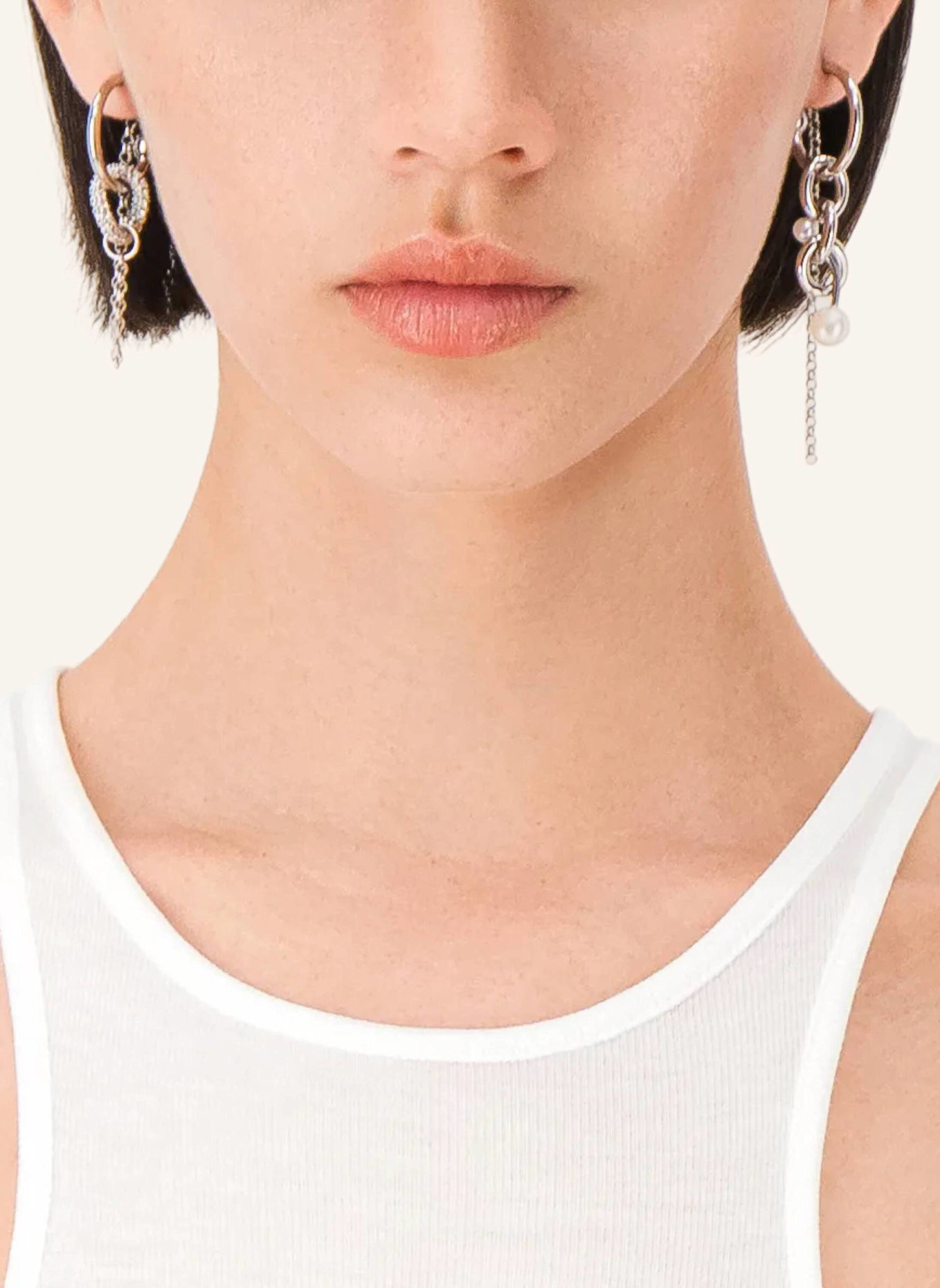 Justine Clenquet Ohrhänger ABEL PEARL EARRINGS by GLAMBOU: SILBER