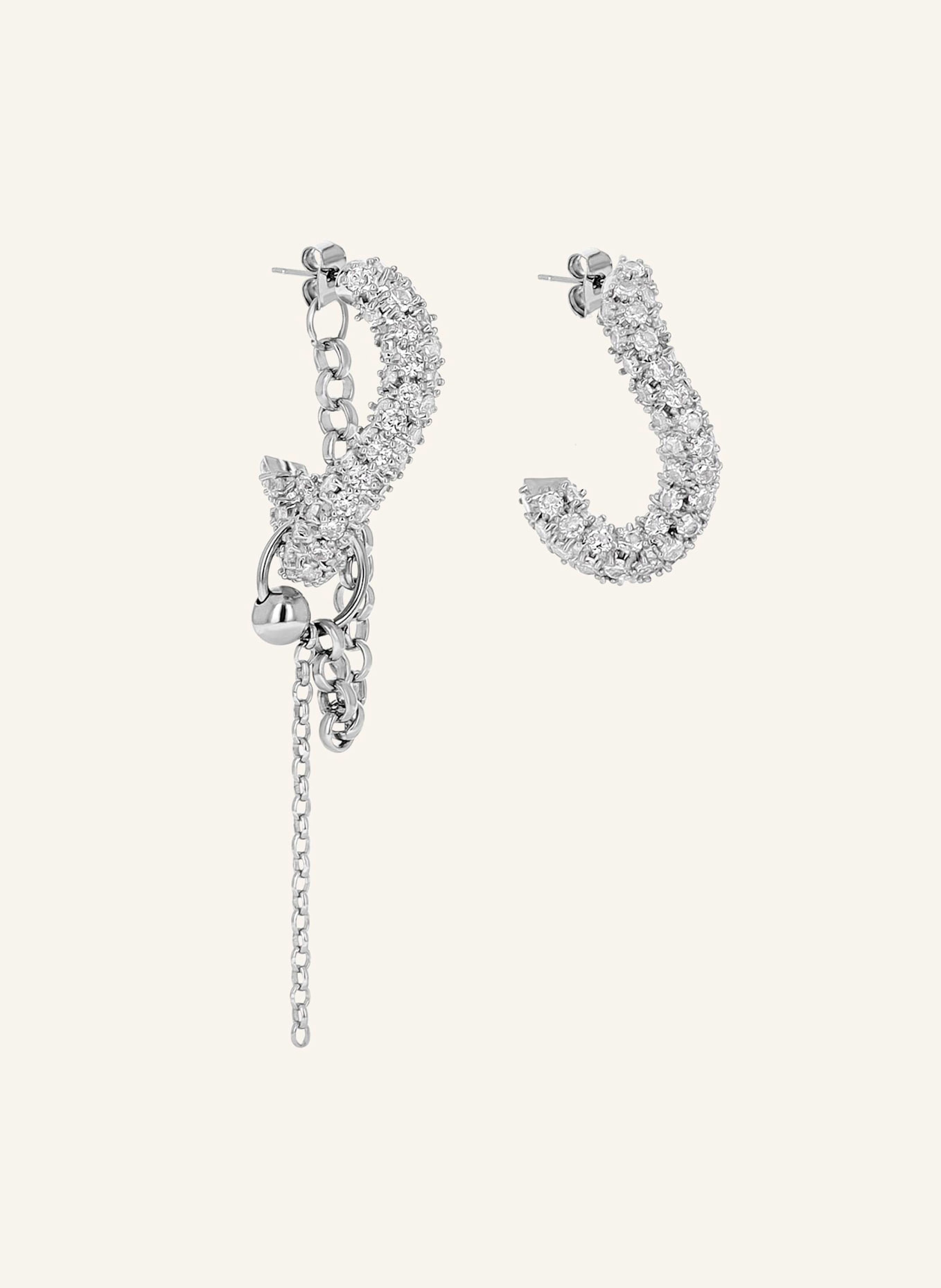 Justine Clenquet Ohrhänger LOTTA EARRINGS by GLAMBOU: SILBER