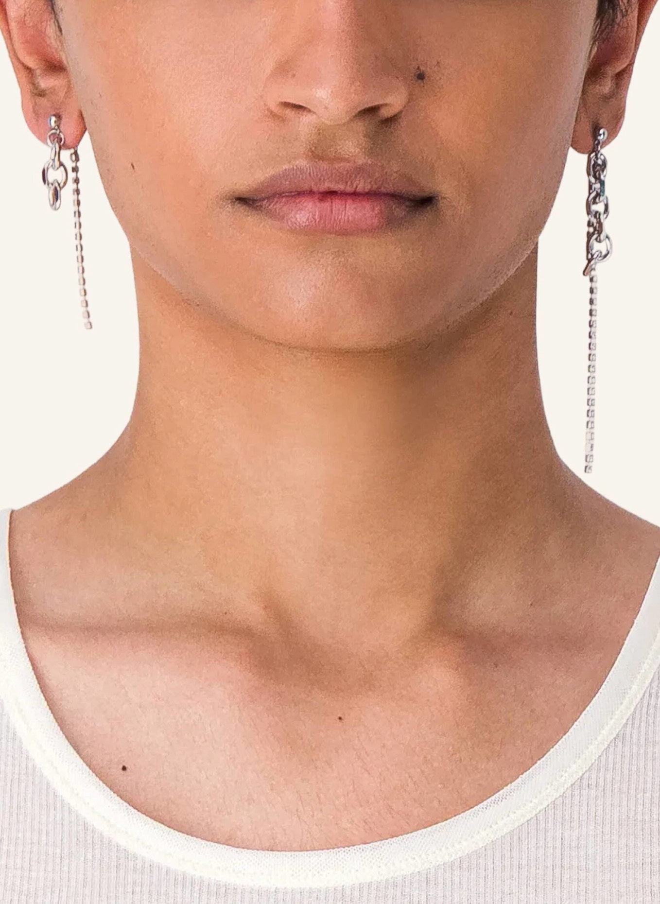 Justine Clenquet Ohrhänger DANA CRYSTAL EARRINGS by GLAMBOU: SILBER