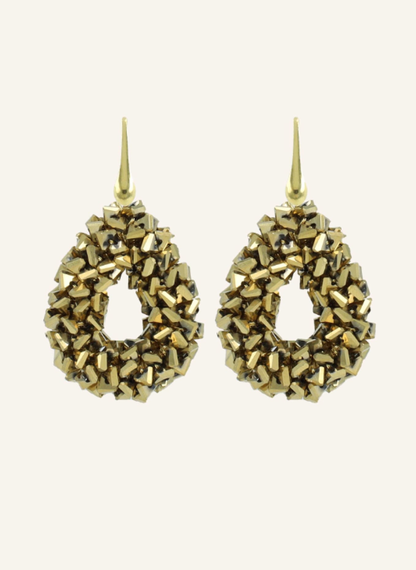 LOTT.gioielli Ohrhänger MARIEKE METALLIC GOLD by GLAMBOU: GOLD