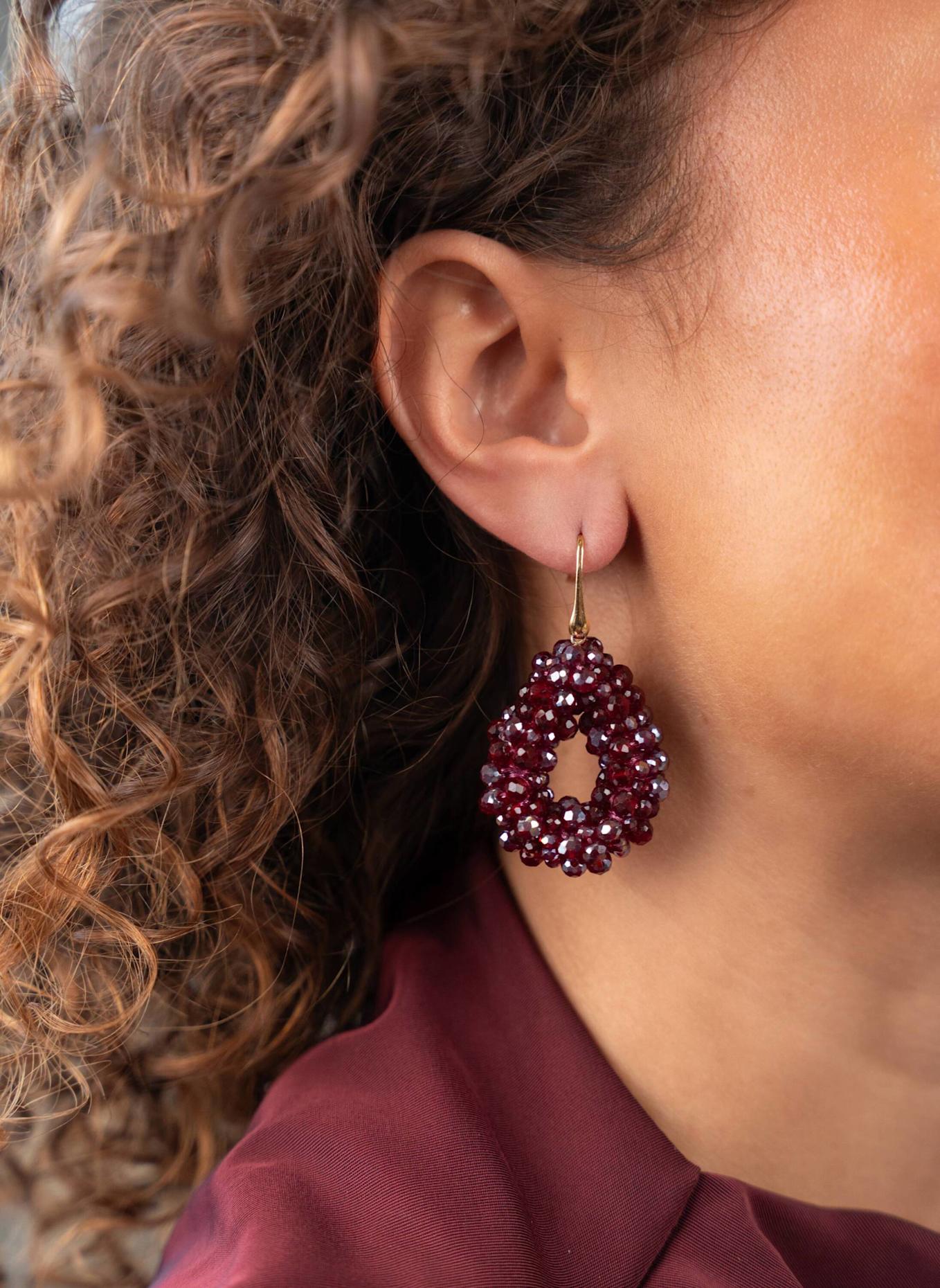 LOTT.gioielli Ohrhänger BERRY CHERRY LACQUER by GLAMBOU: GOLD