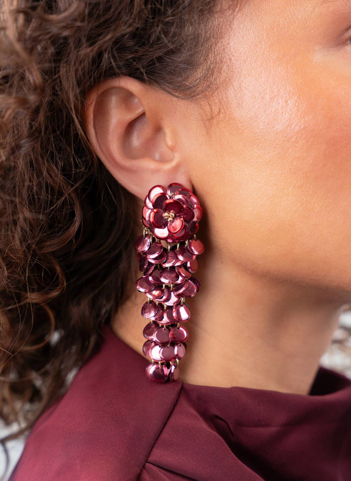 LOTT.gioielli Ohrhänger BONNY CHERRY LACQUER by GLAMBOU: GOLD