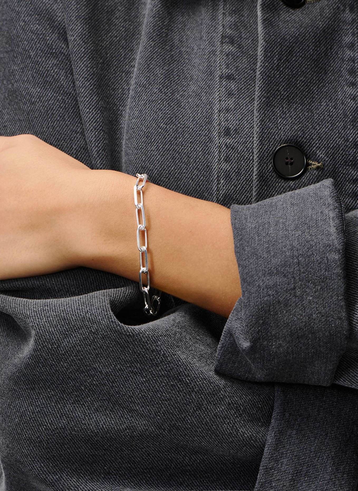 Pompidou Armbänder LORDE XL BICYCLE CHAIN by GLAMBOU: SILBER