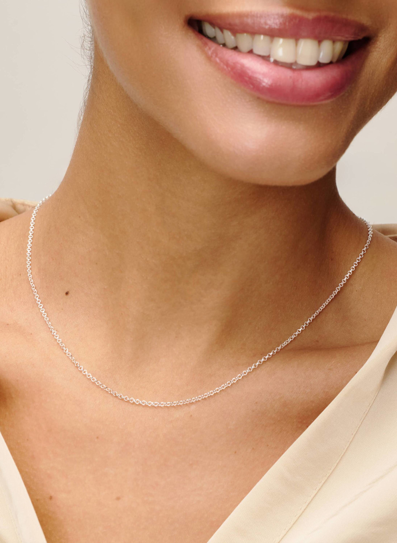 Pompidou Halsschmuck ANKERKETTE by GLAMBOU: SILBER