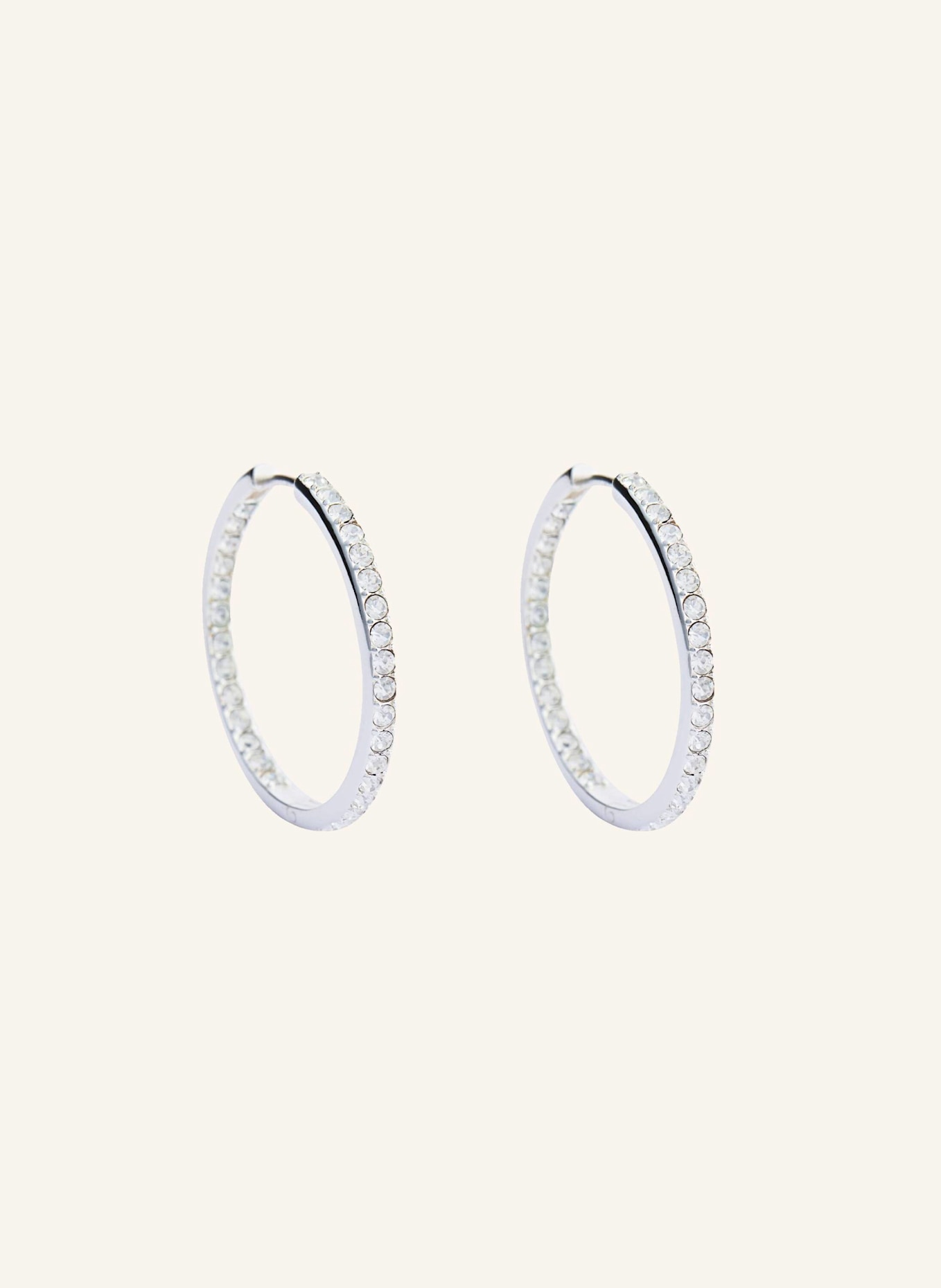 Pompidou Ohrringe LILLIAN BIGGIE PAVé by GLAMBOU: SILBER