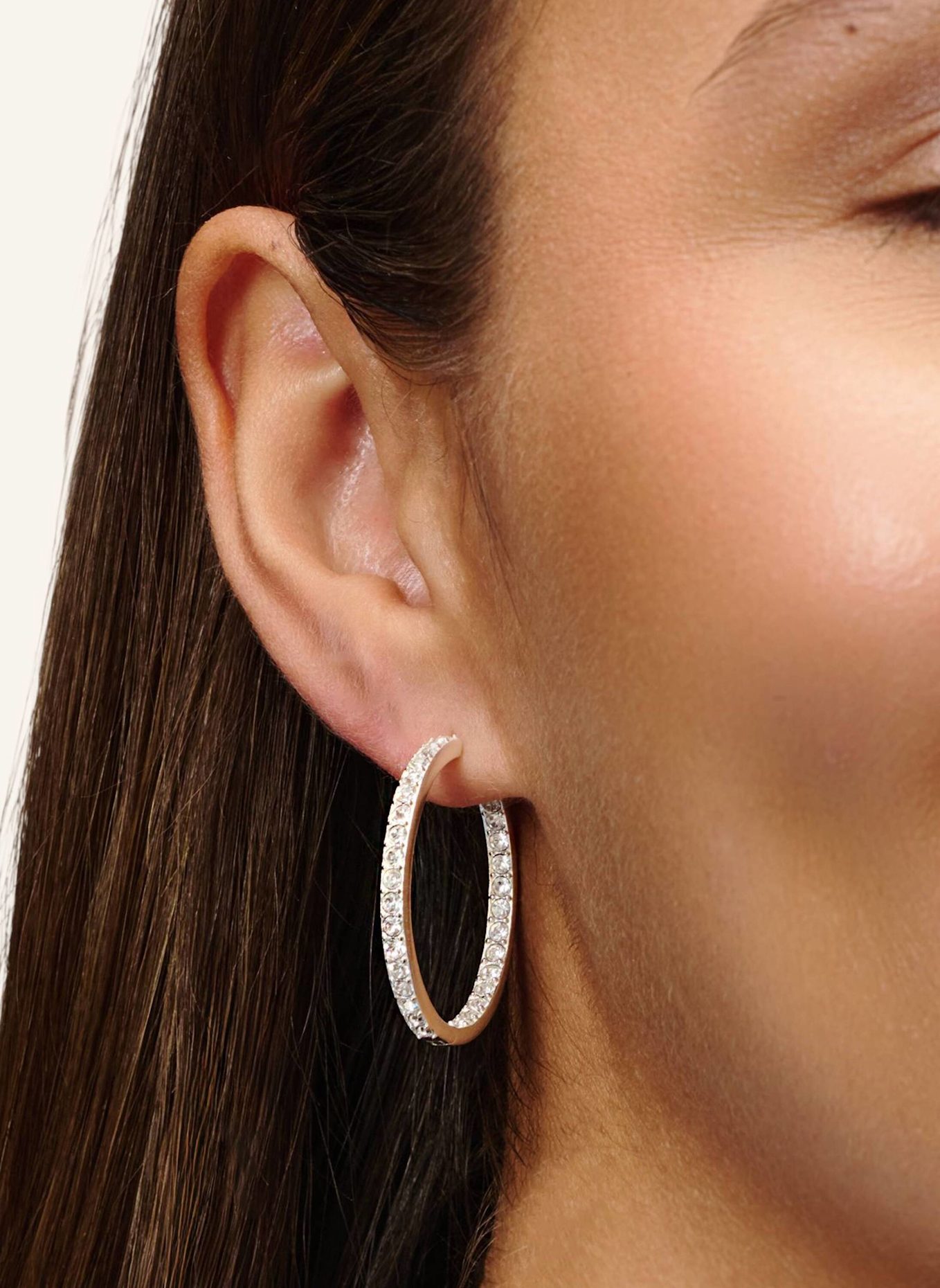 Pompidou Ohrringe LILLIAN BIGGIE PAVé by GLAMBOU: SILBER