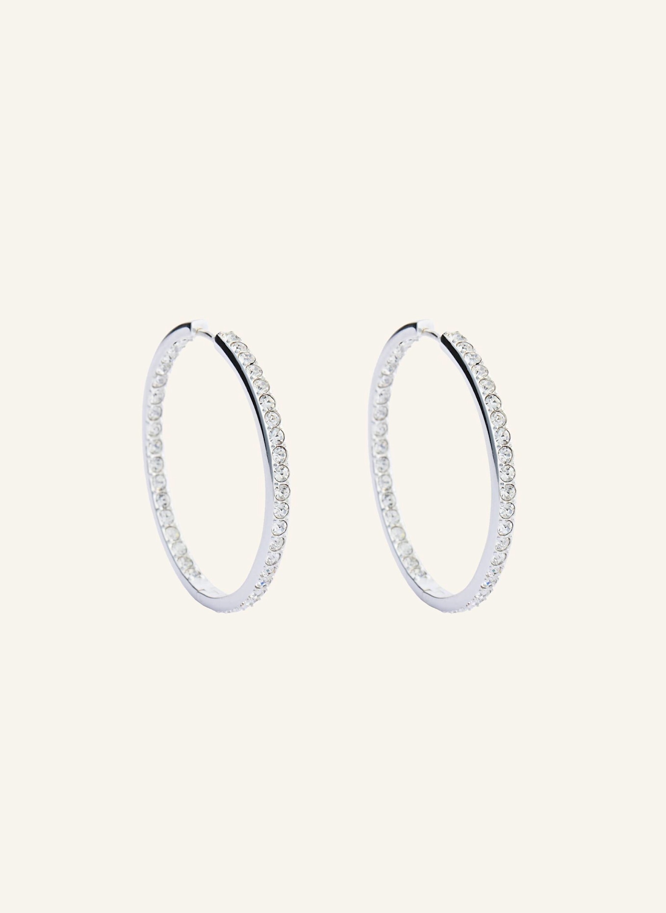 Pompidou Ohrringe LILLIAN MAXI PAVé by GLAMBOU: SILBER