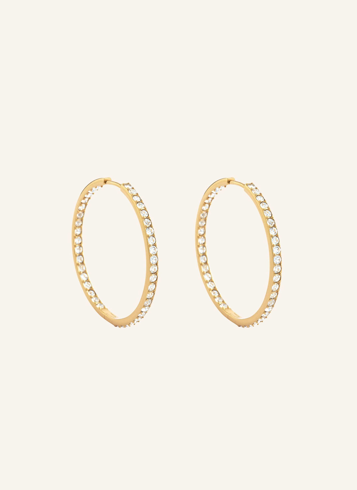 Pompidou Ohrringe LILLIAN MAXI PAVé by GLAMBOU: GOLD