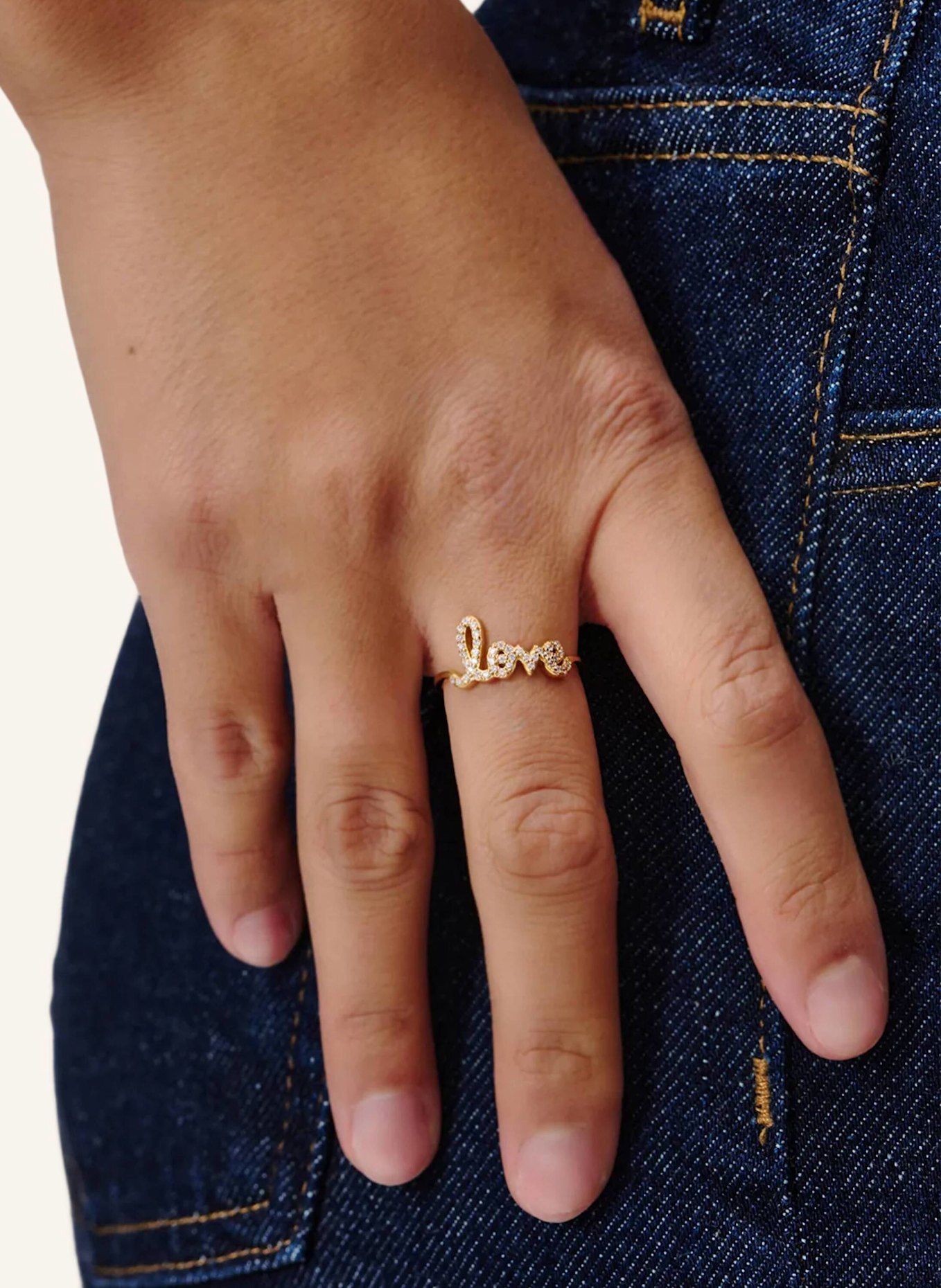 OHH LUILU Ring LOVE by GLAMBOU: GOLD