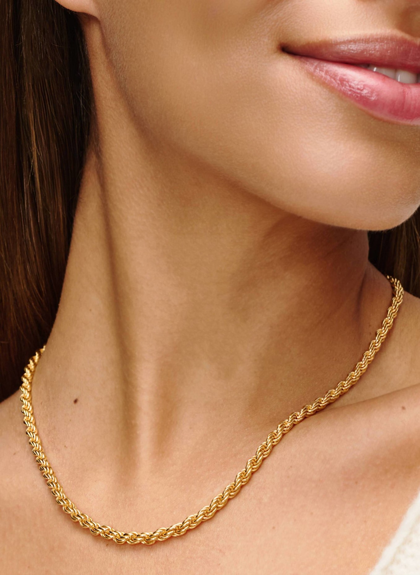 Pompidou Kette RUBY BOLD ROPE CHAIN by GLAMBOU: GOLD