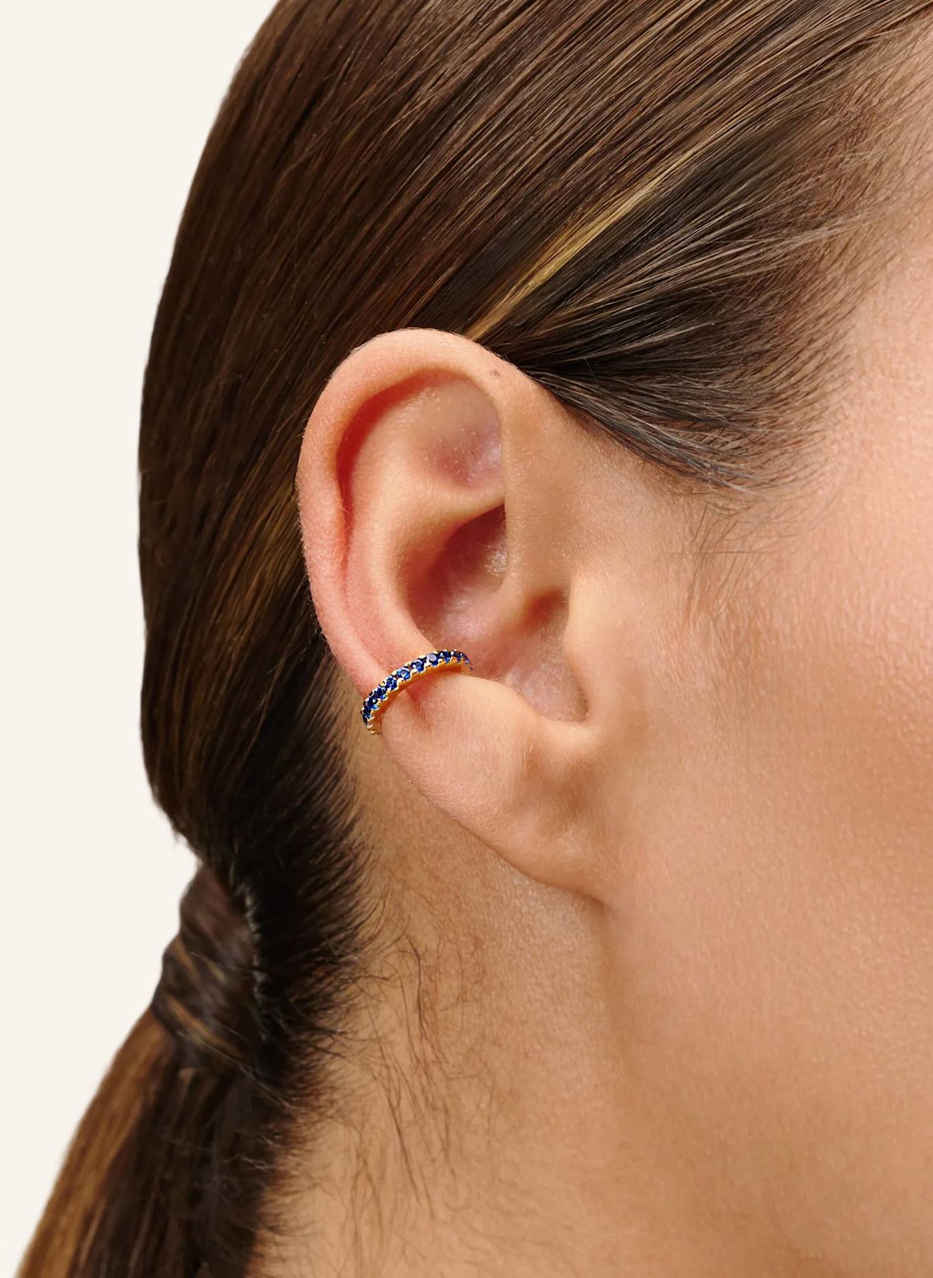 OHH LUILU Ohrhänger KYLEE BLUE CUFF by GLAMBOU: GOLD