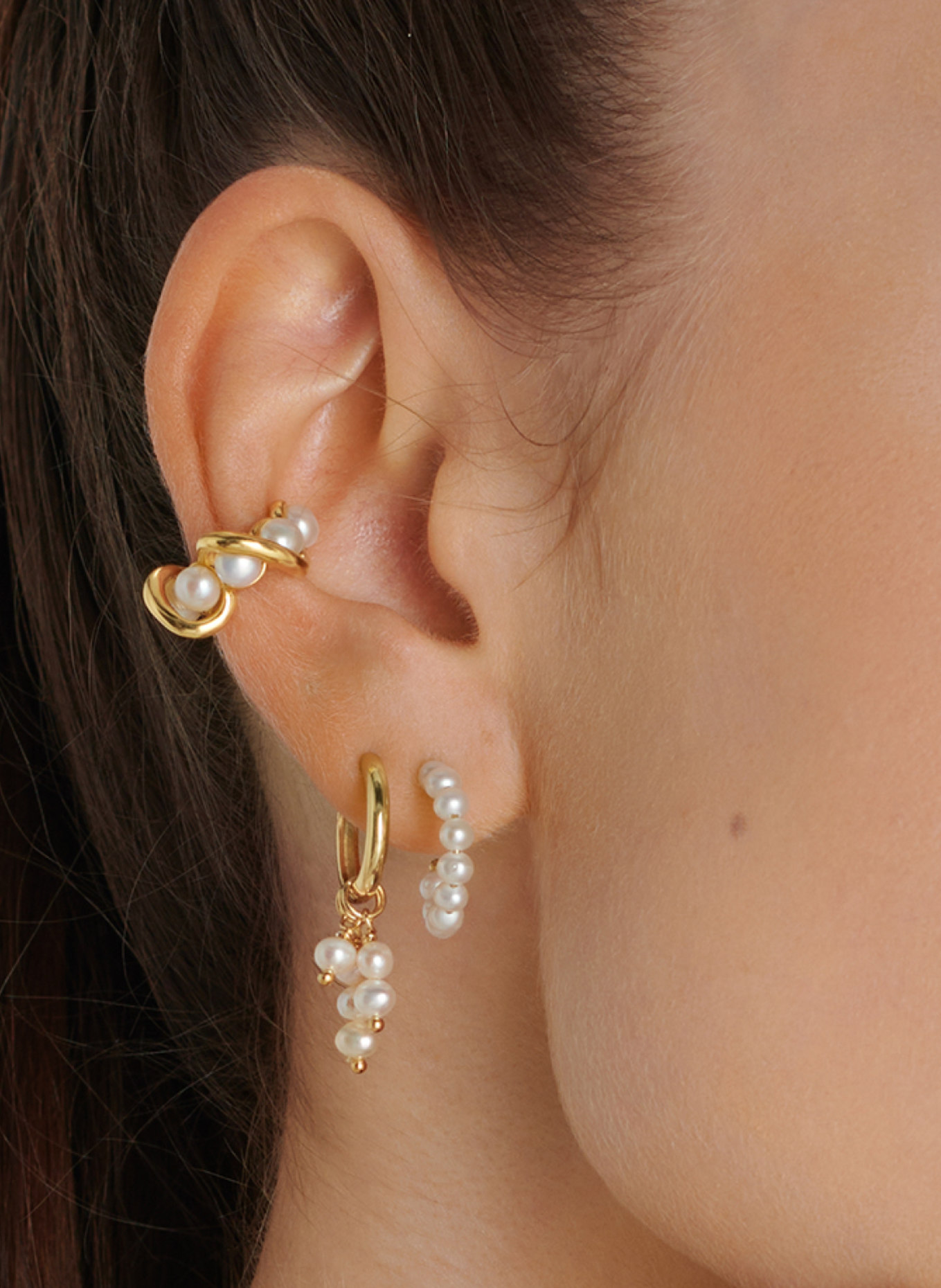 Pompidou Ohrringe ROXANNE TINY by GLAMBOU: GOLD