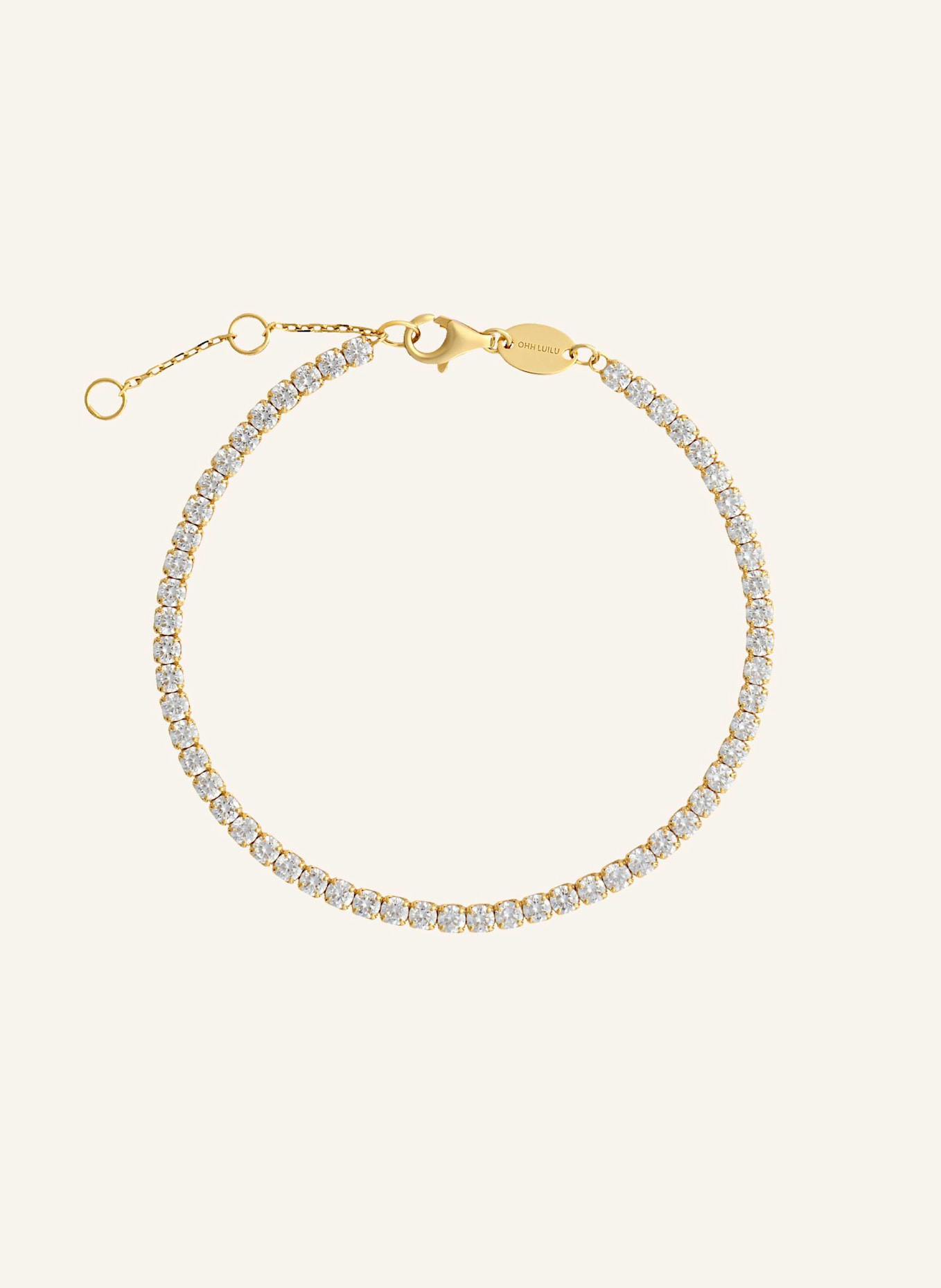 OHH LUILU Armband TENNIS BRACELET by GLAMBOU: GOLD