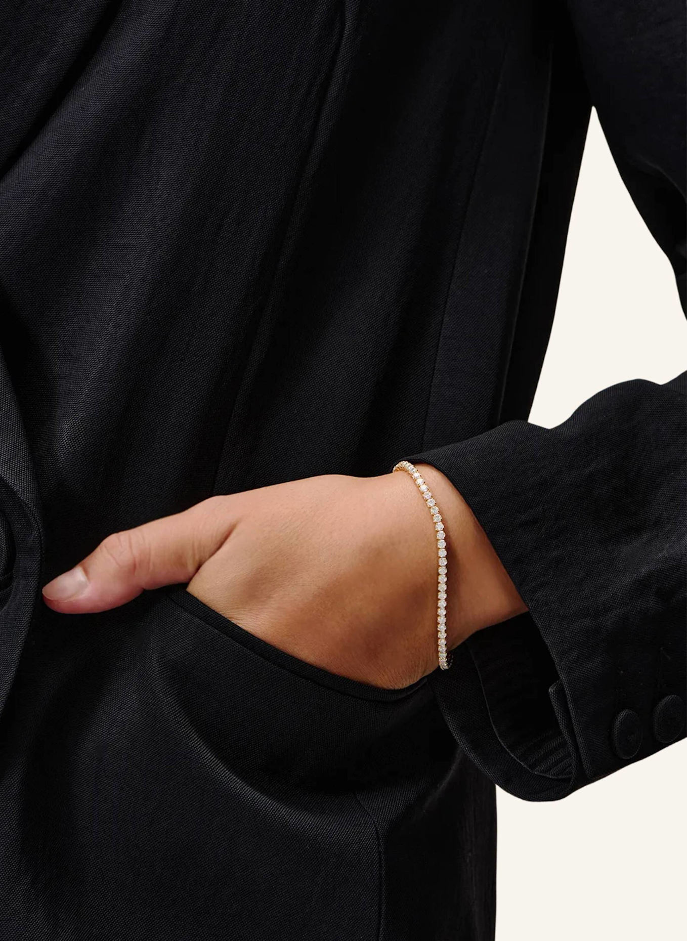 OHH LUILU Armband TENNIS BRACELET by GLAMBOU: GOLD