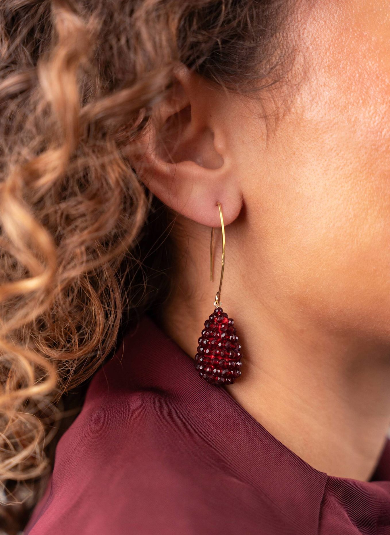 LOTT.gioielli Ohrhänger AMY CHERRY LACQUER by GLAMBOU: GOLD