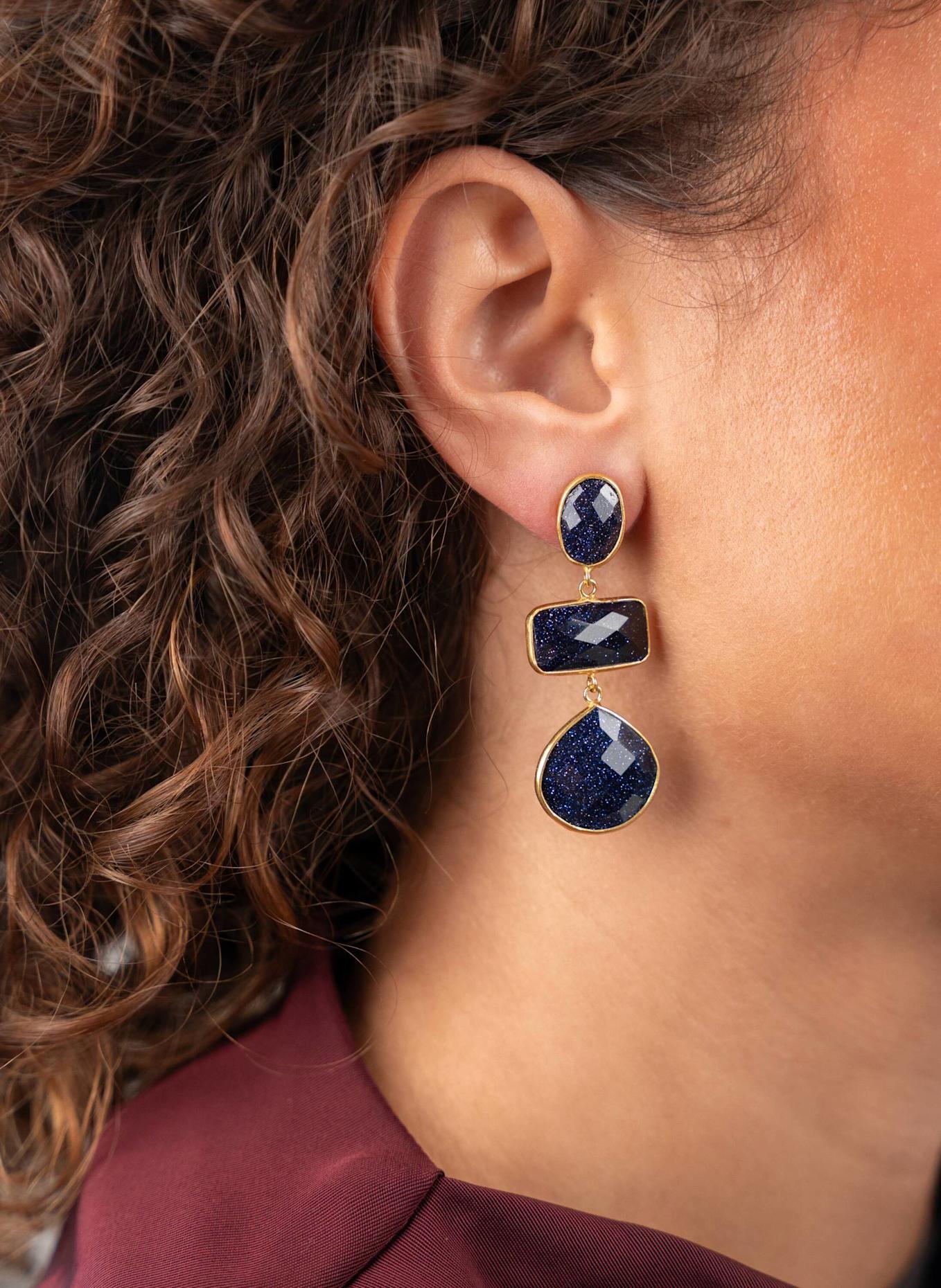 LOTT.gioielli Ohrhänger LUNE STARGAZING by GLAMBOU: GOLD