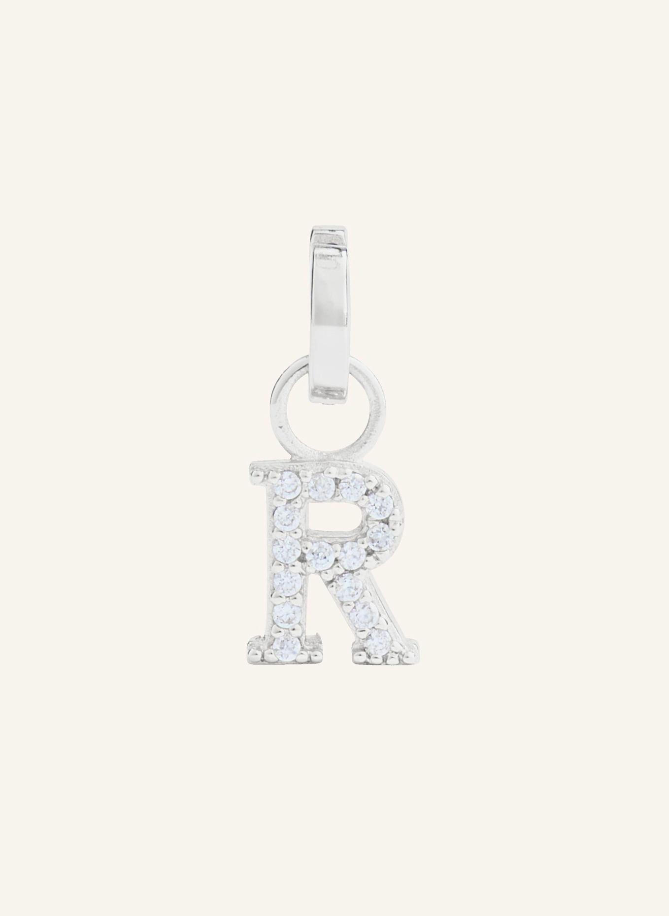 Pompidou Anhänger R by GLAMBOU: SILBER