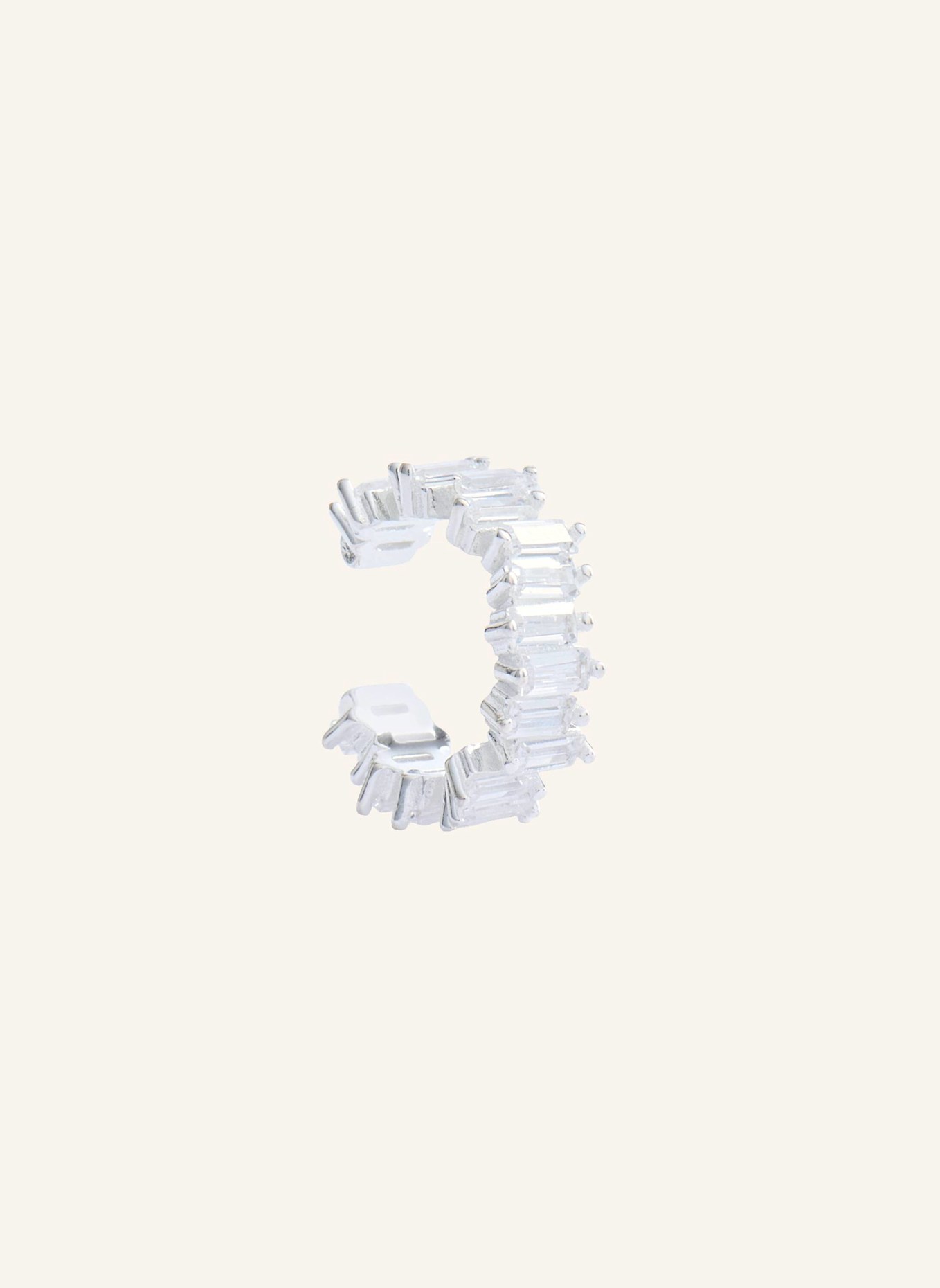 OHH LUILU Ohrhänger BAGUETTE CUFF by GLAMBOU: SILBER