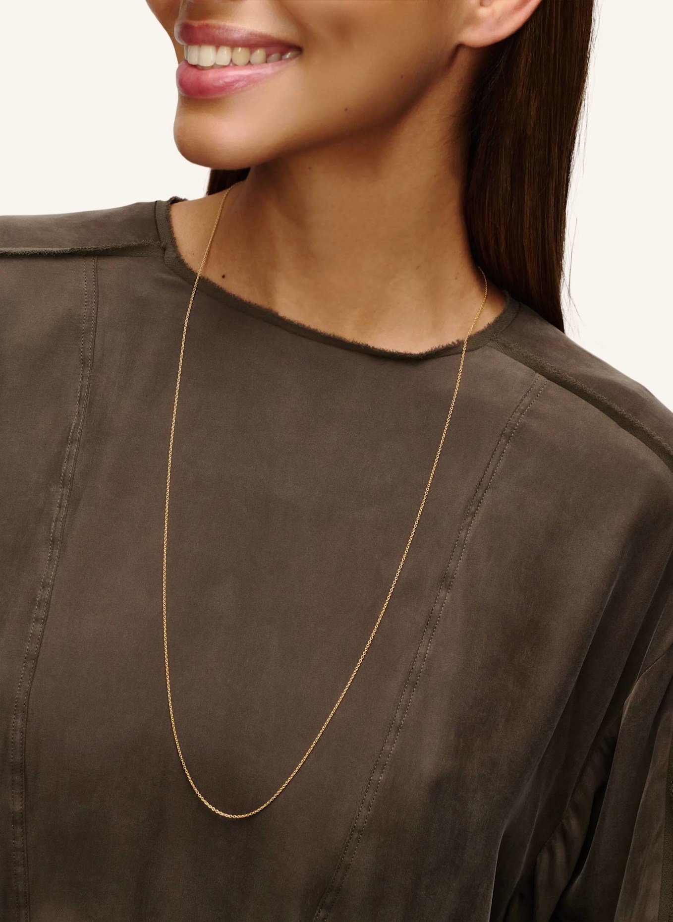 Pompidou Halsketten SLIM ANKERKETTE by GLAMBOU: GOLD