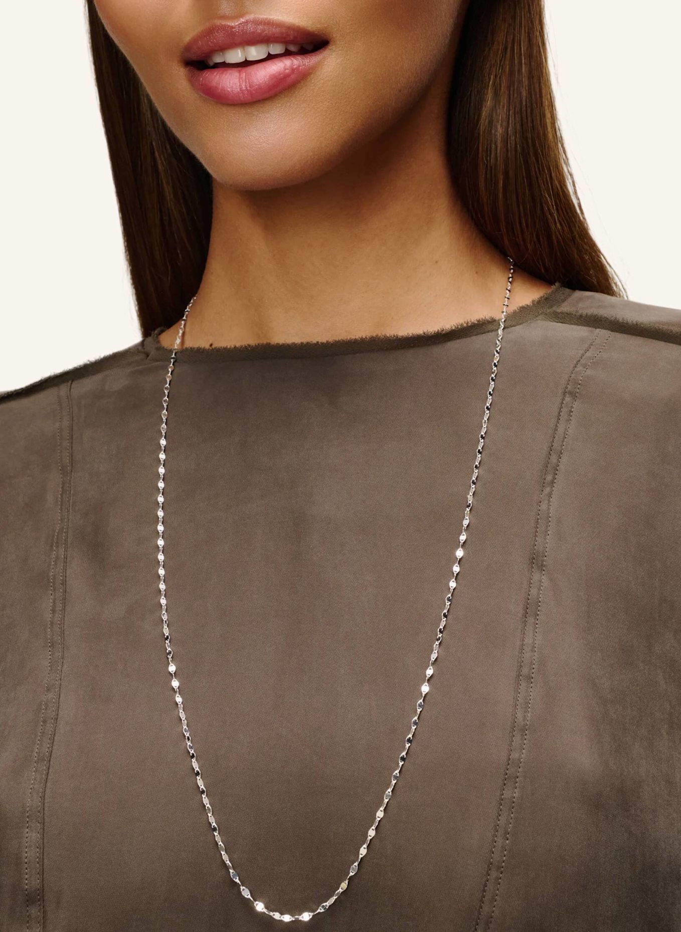 Pompidou Halsketten FLORENTINA LONG by GLAMBOU: SILBER