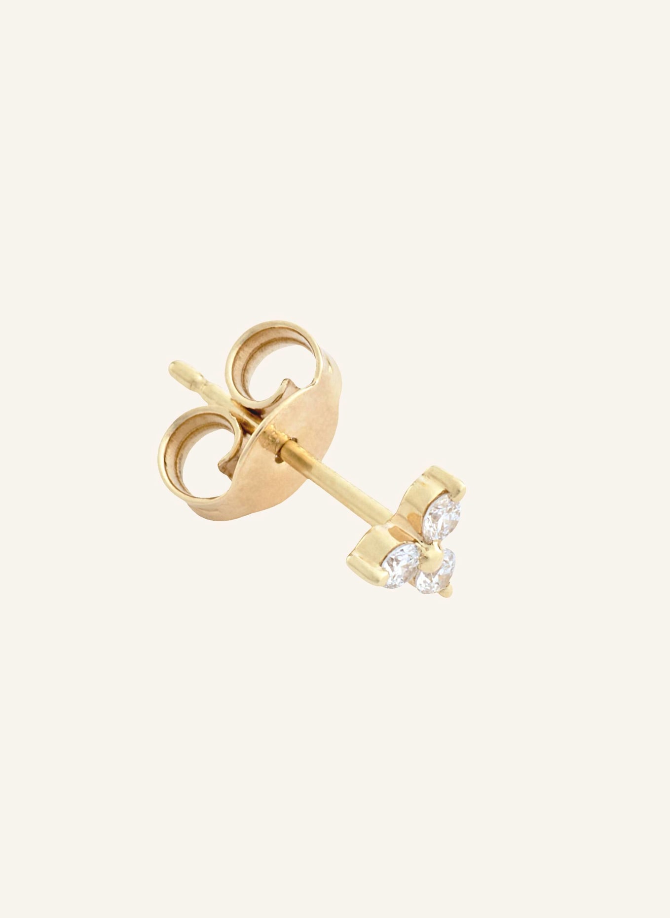 JUULS & KARATS Single-Stud Earrings TRINITY by GLAMBOU: GOLD