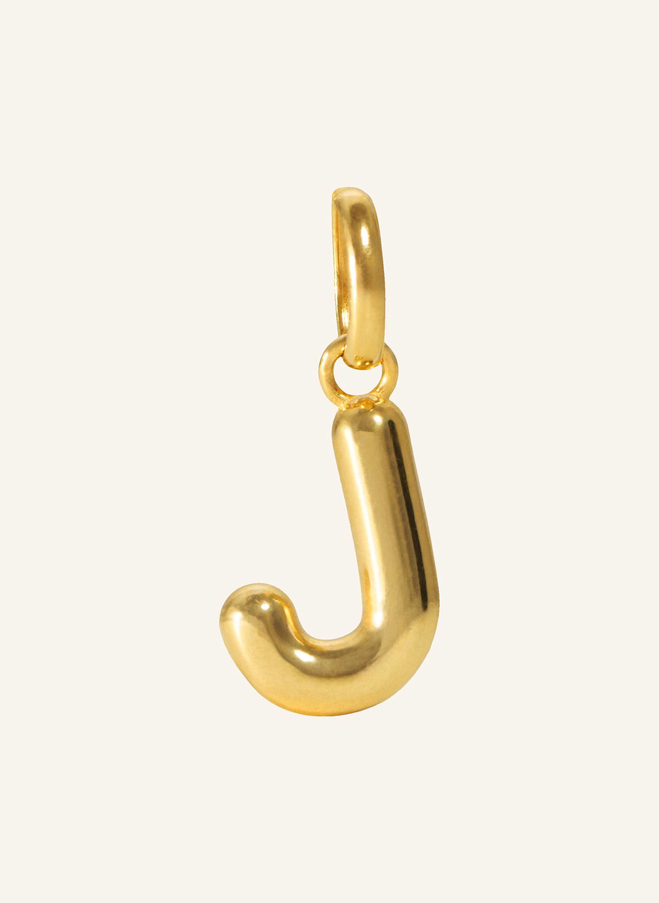 Pompidou Anhänger PUFFY LETTER J by GLAMBOU: GOLD