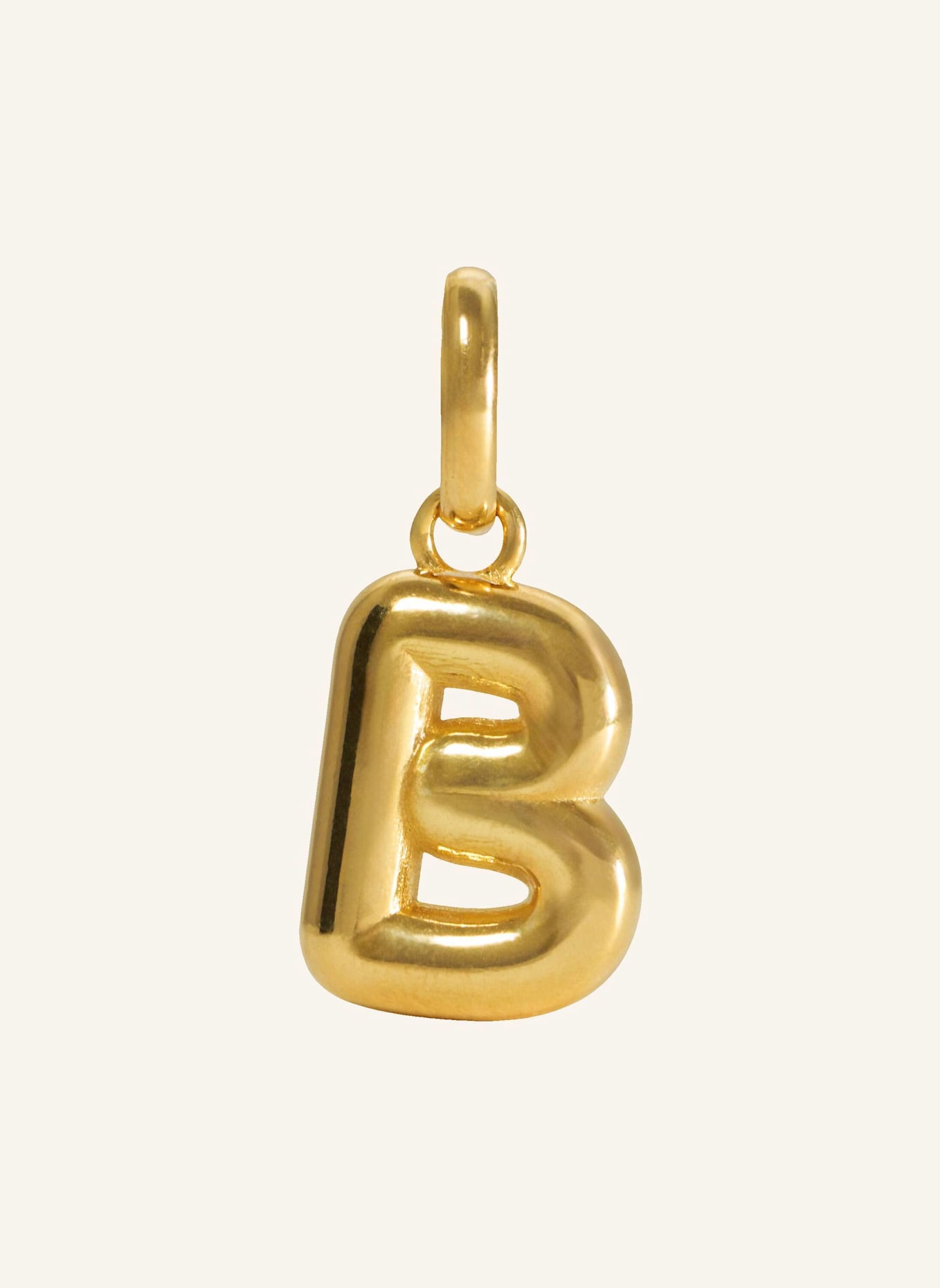 Pompidou Anhänger PUFFY LETTER B by GLAMBOU: GOLD