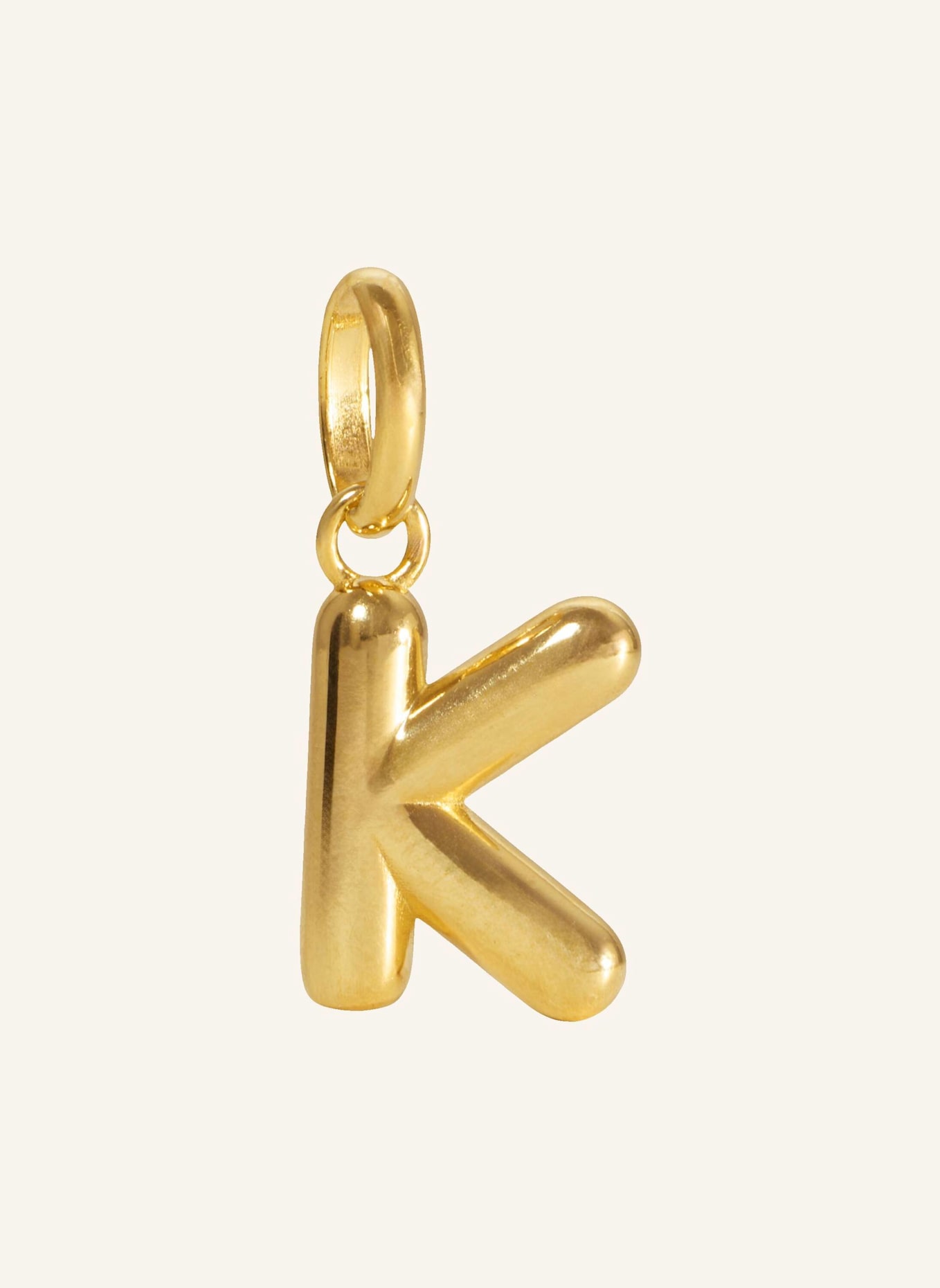 Pompidou Anhänger PUFFY LETTER K by GLAMBOU: GOLD