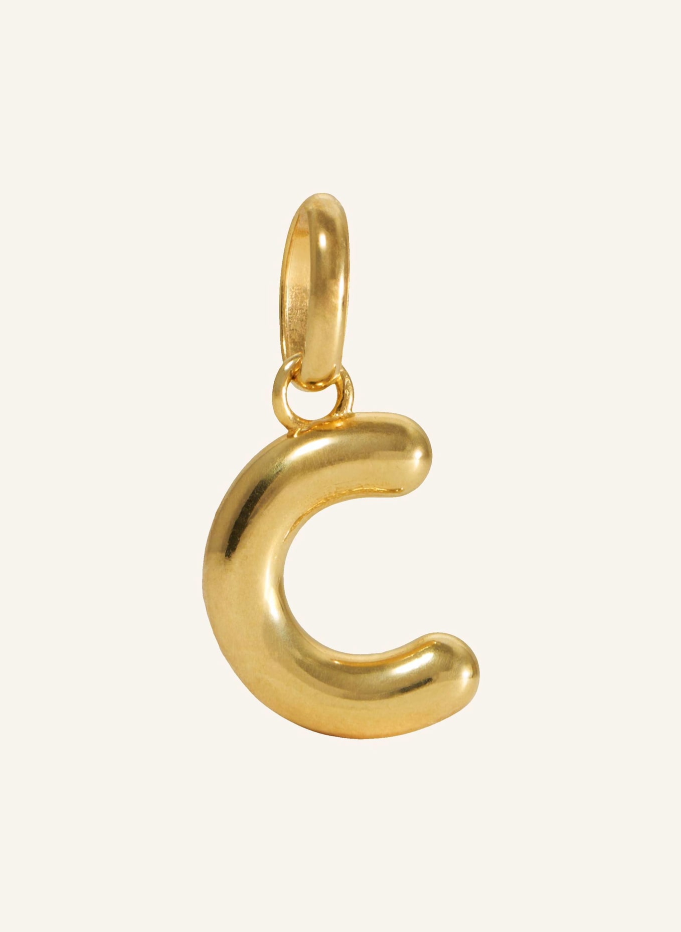Pompidou Anhänger PUFFY LETTER C by GLAMBOU: GOLD