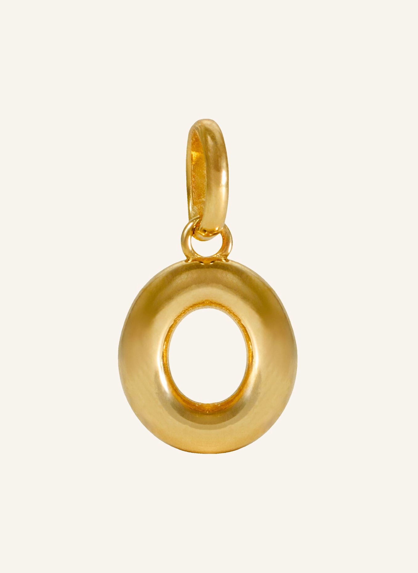 Pompidou Anhänger PUFFY LETTER O by GLAMBOU: GOLD
