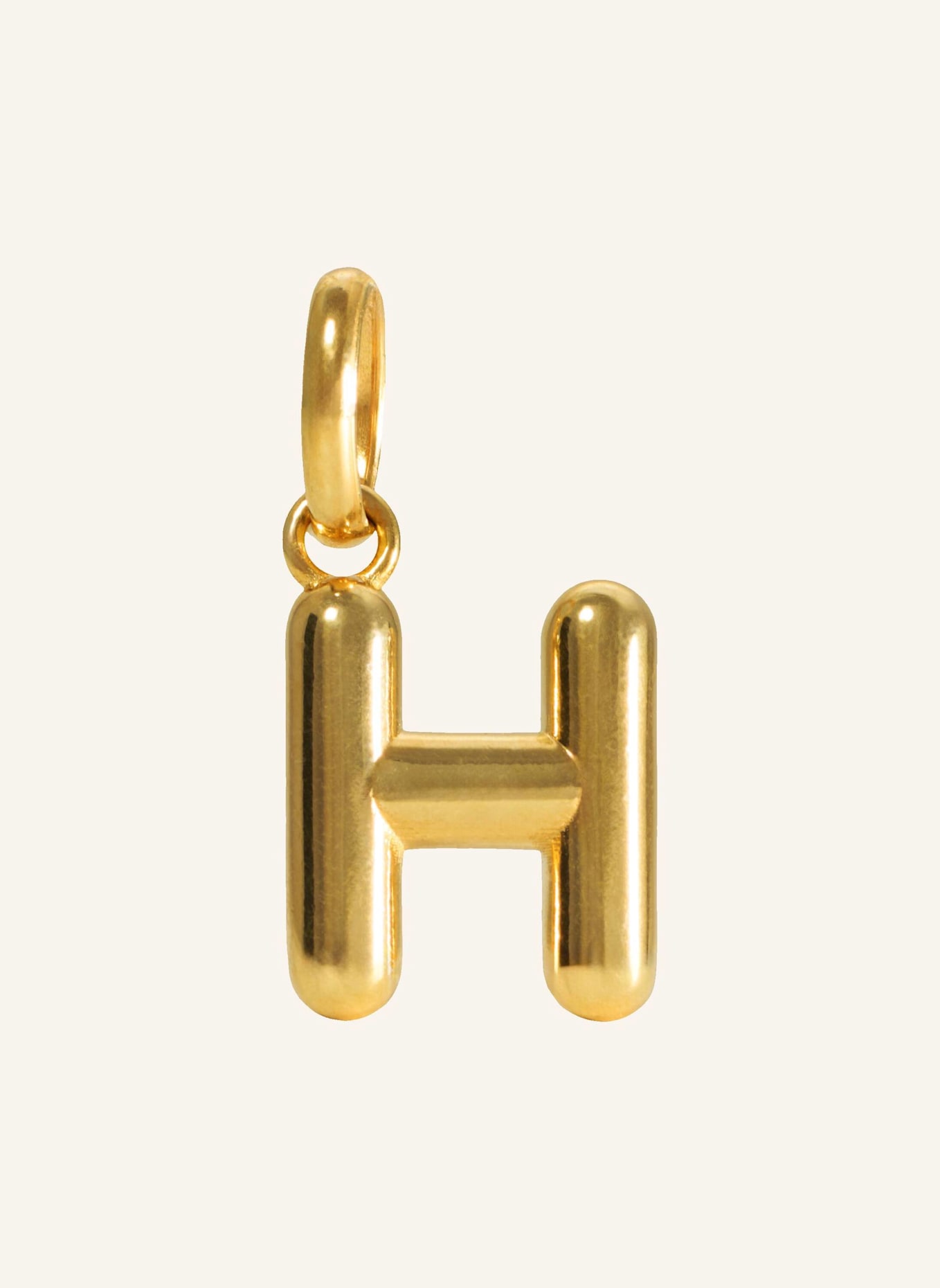 Pompidou Anhänger PUFFY LETTER H by GLAMBOU: GOLD
