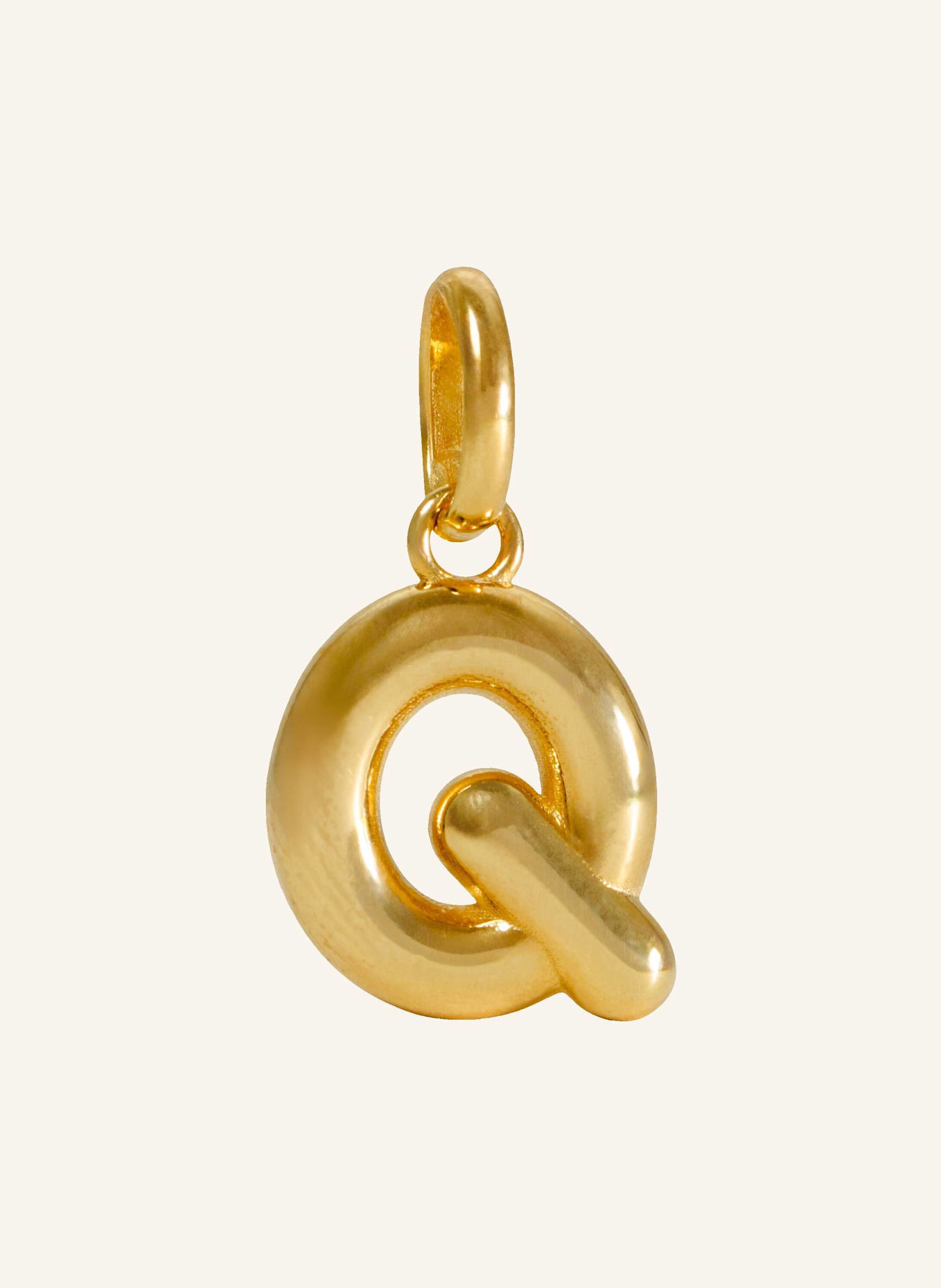 Pompidou Anhänger PUFFY LETTER Q by GLAMBOU: GOLD
