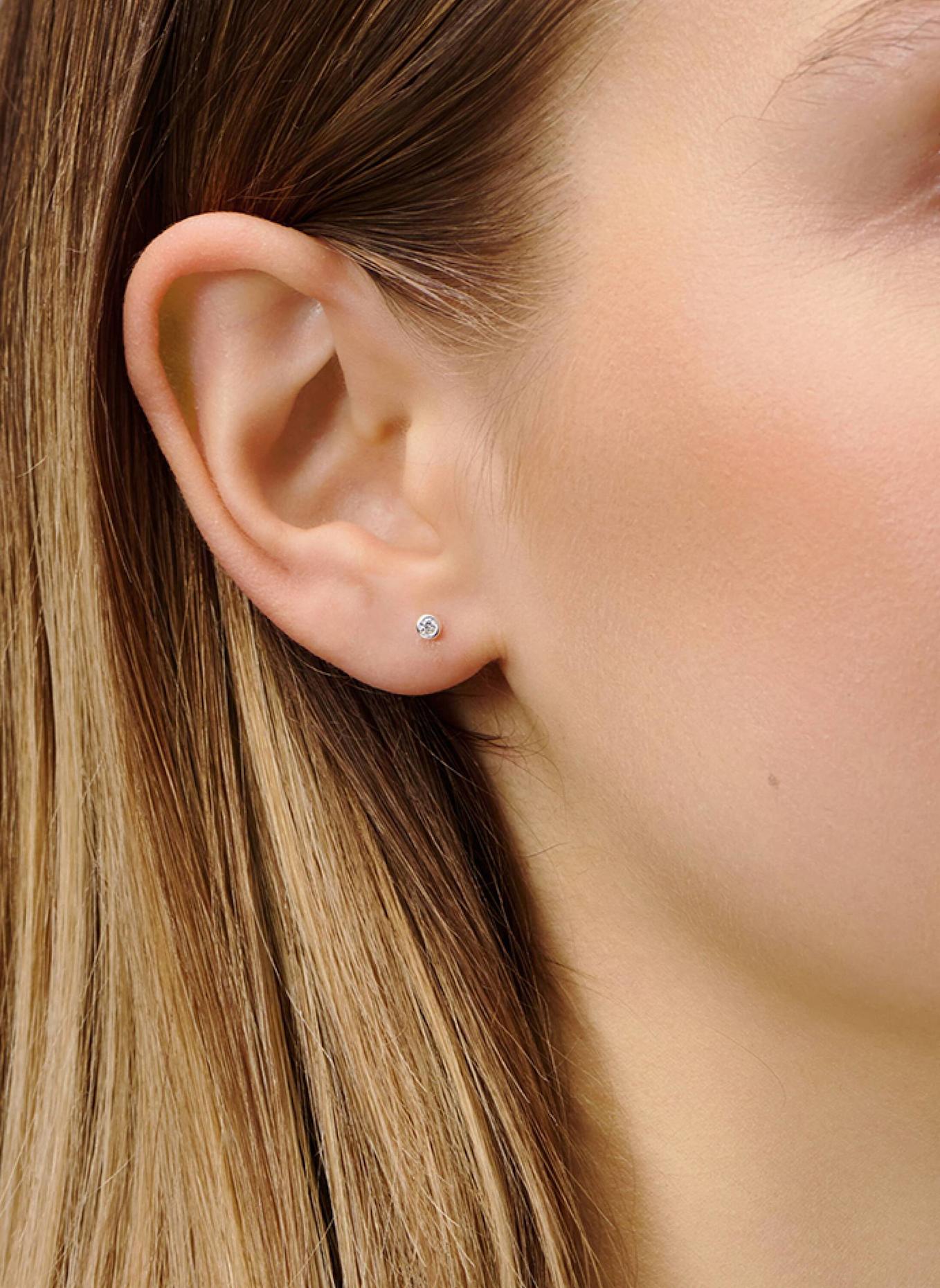 OHH LUILU Ohrstecker CRYSTAL STUDS by GLAMBOU: SILBER