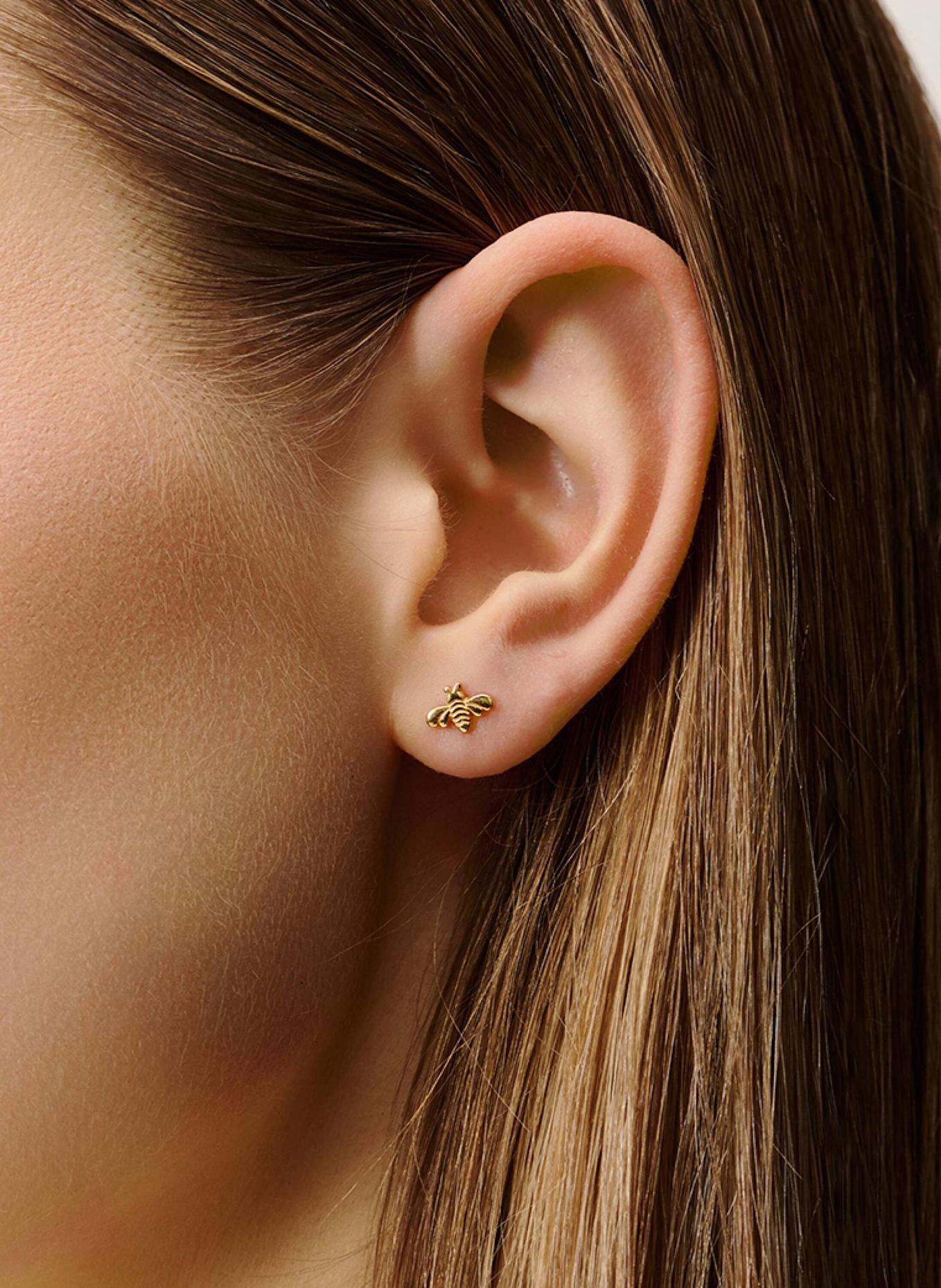 OHH LUILU Ohrstecker BUMBLE BEE STUDS by GLAMBOU: GOLD