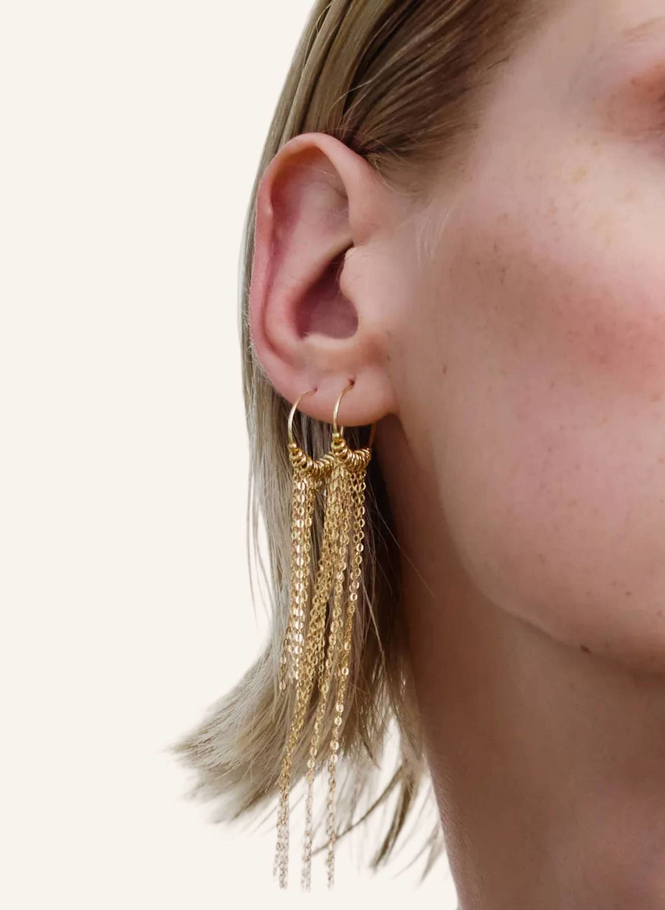 ALISIA Ohrhänger CHANDELIER MIDI by GLAMBOU: GOLD