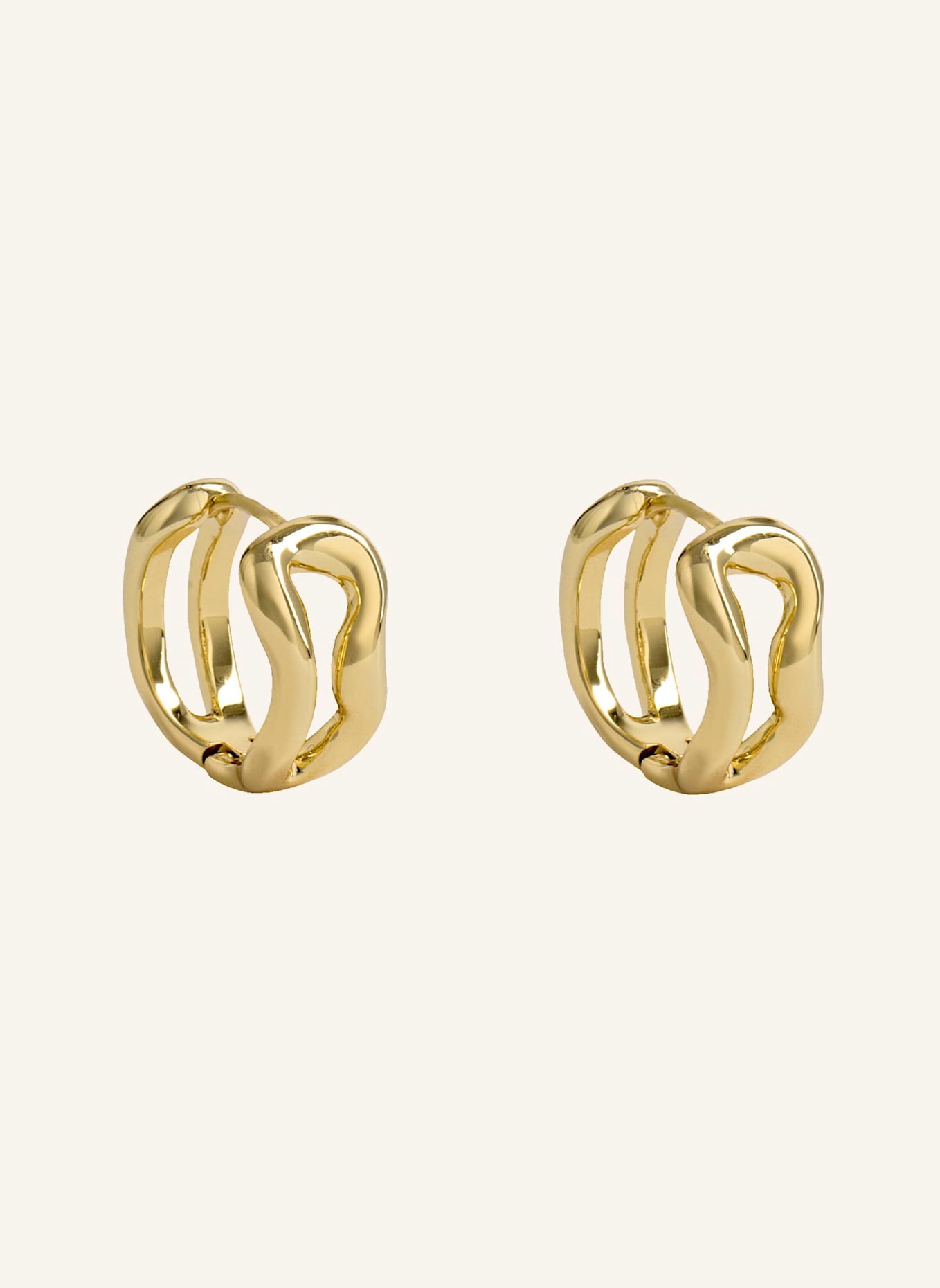 Pompidou Kreolen MELINA SCULPTED SMALL by GLAMBOU: GOLD