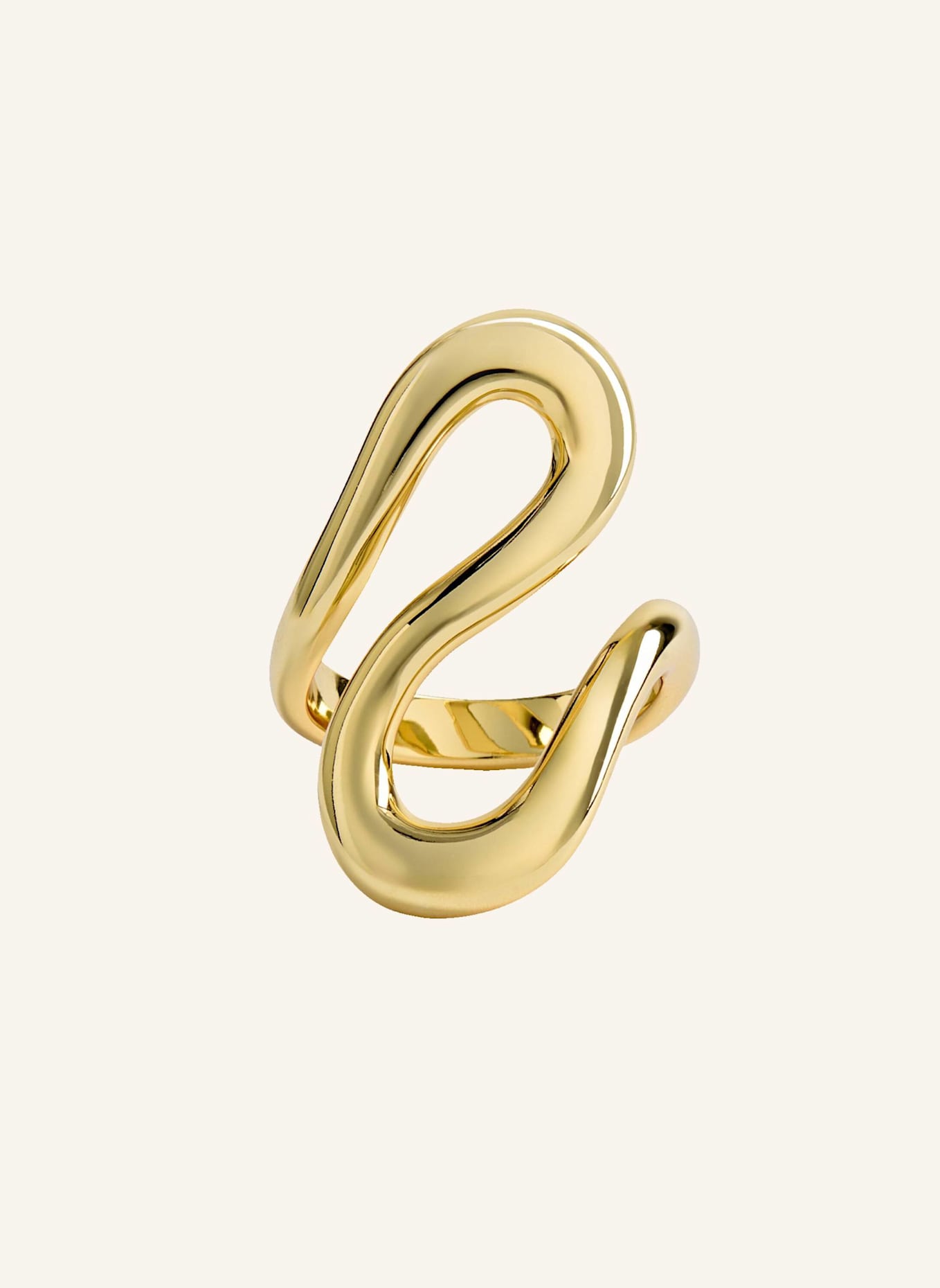 Pompidou Ringe SOLIN CURVE by GLAMBOU: GOLD