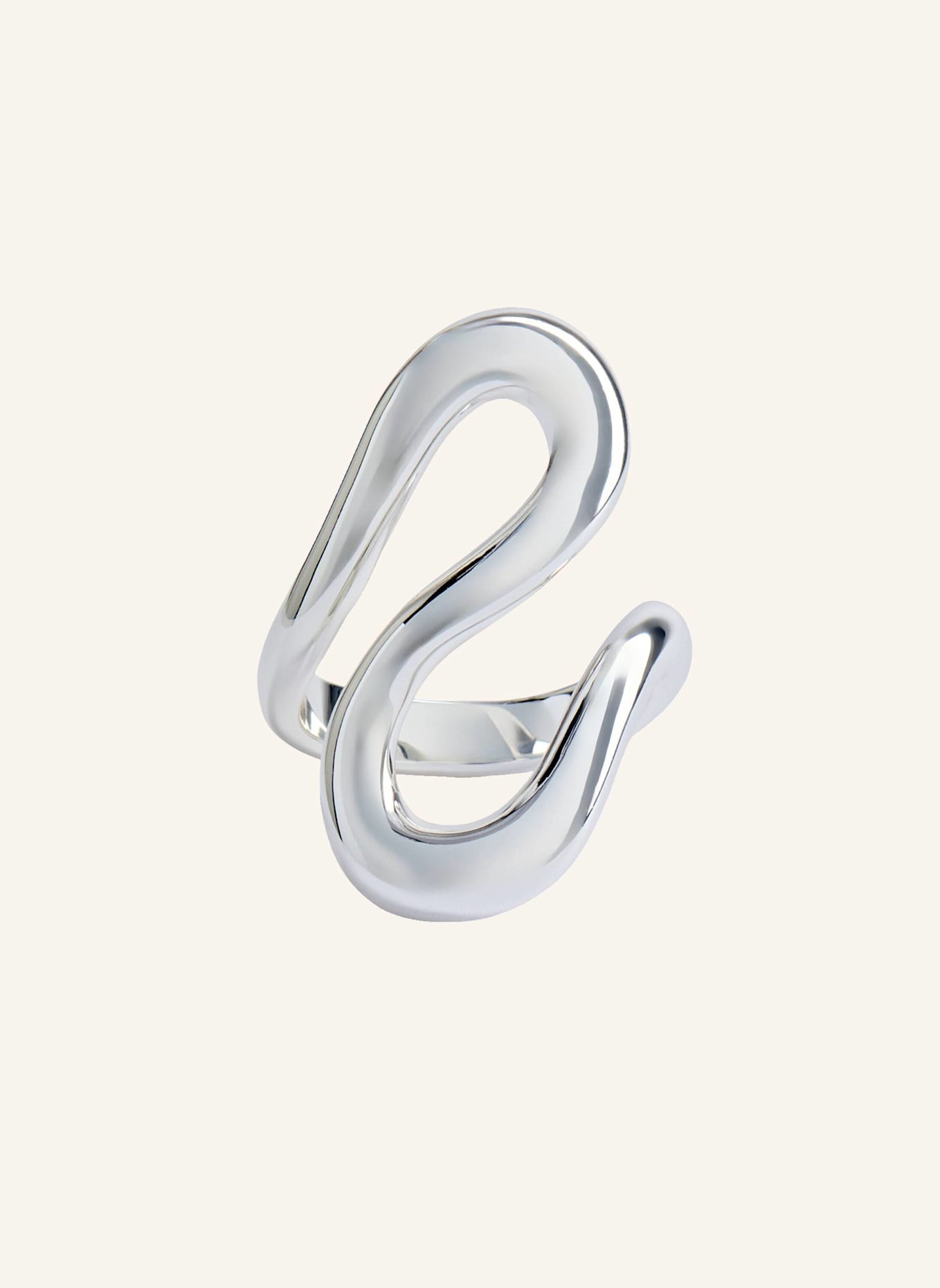 Pompidou Ringe SOLIN CURVE by GLAMBOU: SILBER