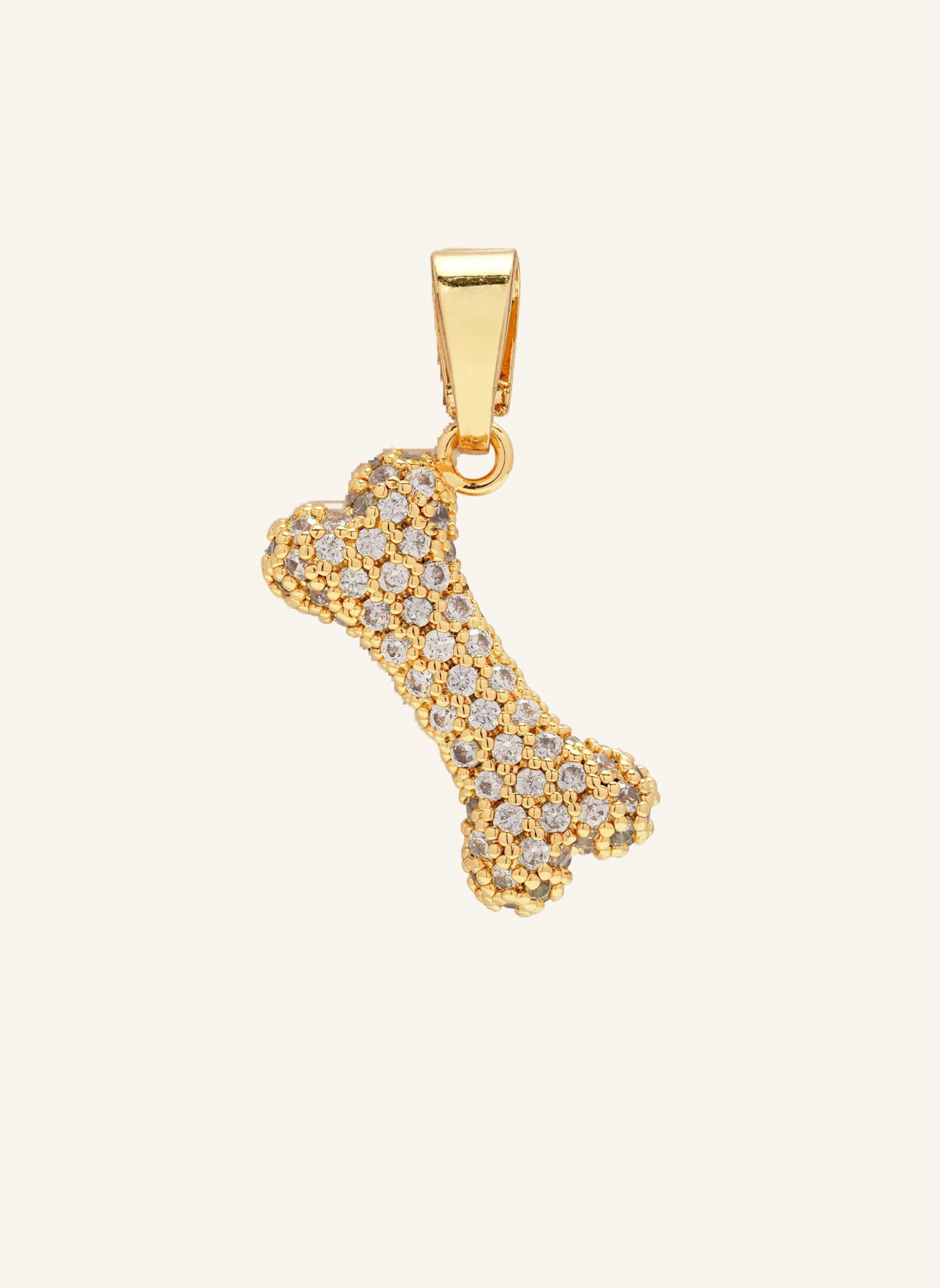 CRYSTAL HAZE Anhänger PUPPY LOVE by GLAMBOU: GOLD