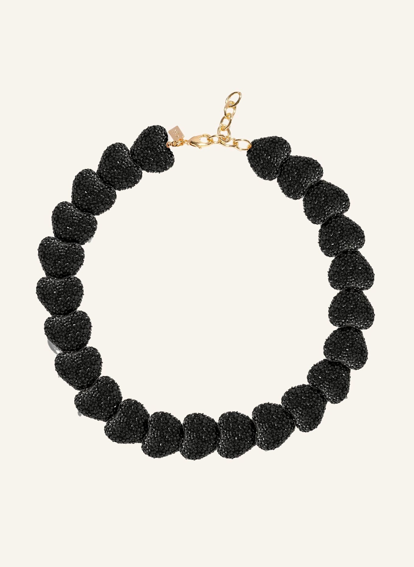 CRYSTAL HAZE Halsketten JELLY HEART NECKLACE MIDNIGHT by GLAMBOU: GOLD