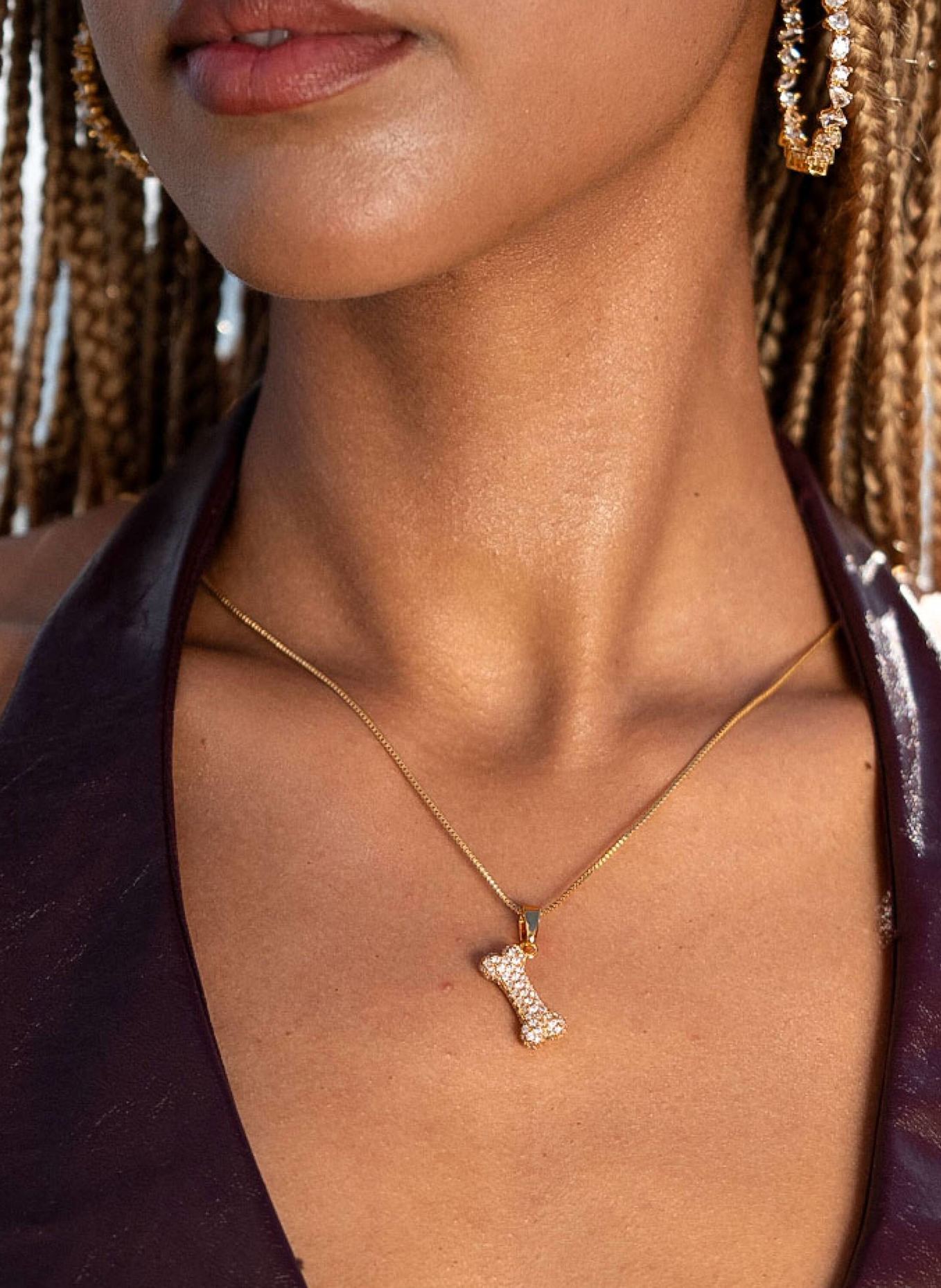 CRYSTAL HAZE Anhänger PUPPY LOVE by GLAMBOU: GOLD